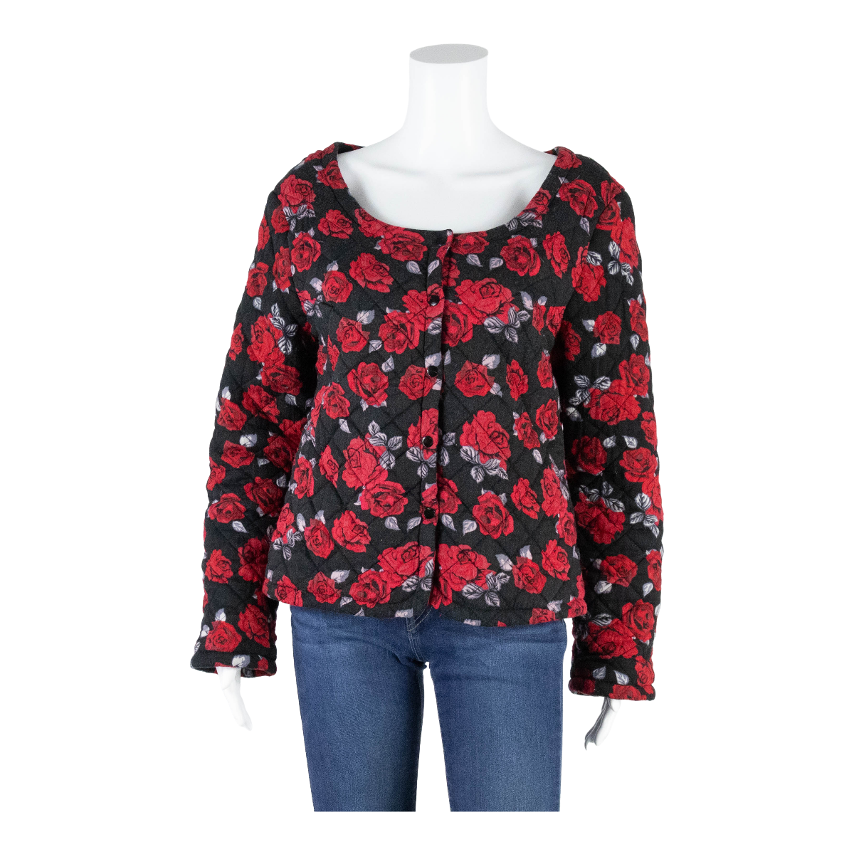 Buy NULU NEW LOOK Quilted Womens Printed Blouse Black 90s Floral M Refurbished - $10.13 NULU NEW LOOK Quilted Womens Printed Blouse Black 90s Floral M Refurbished - N/A refurbished available on Cerqular