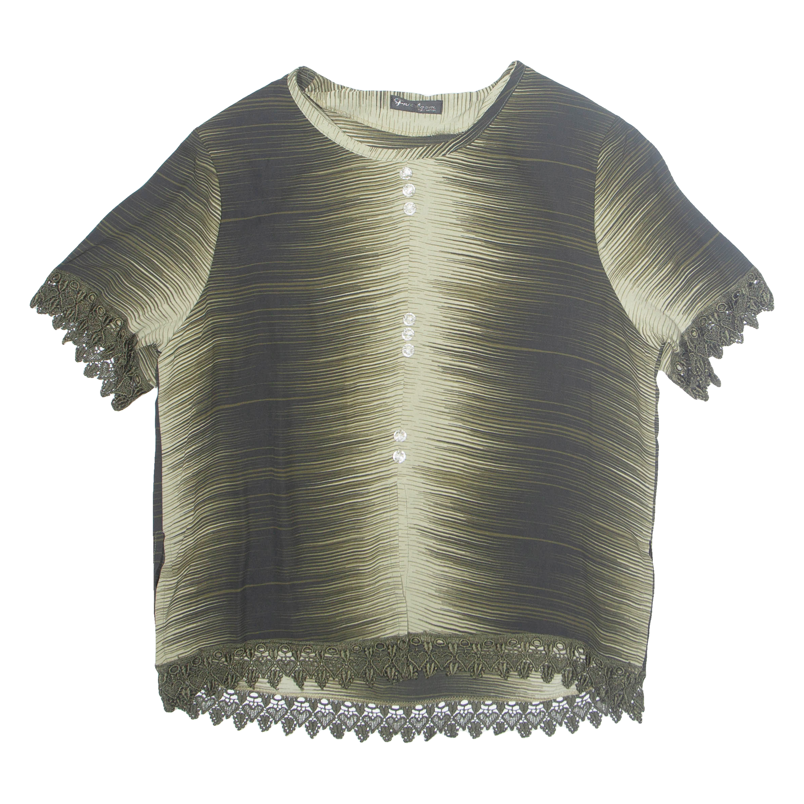 Buy Womens Printed Top Green Crazy Pattern L Refurbished - $16.89 Womens Printed Top Green Crazy Pattern L Refurbished - N/A refurbished available on Cerqular