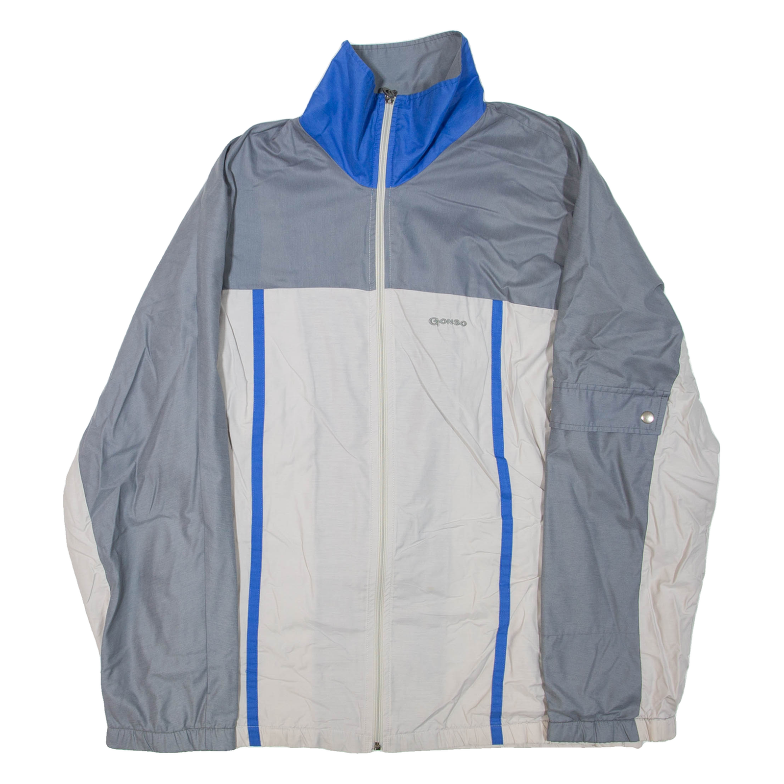 GONSO Mens Track Jacket Grey Colourblock XL Refurbished - N/A refurbished available on Cerqular
