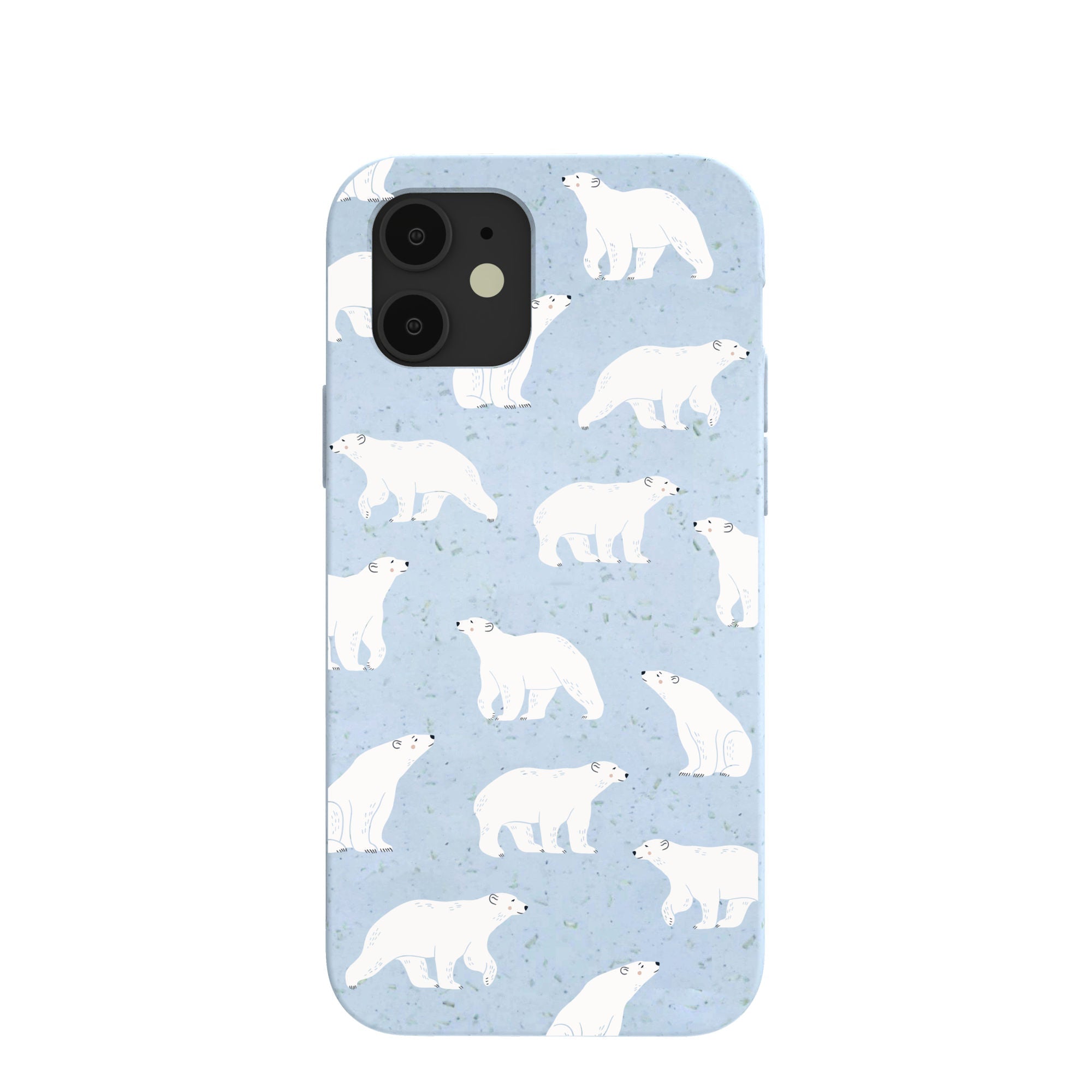 Powder Blue Ice Bears iPhone 12/ iPhone 12 Pro Case Refurbished - Pela Case refurbished available on Cerqular