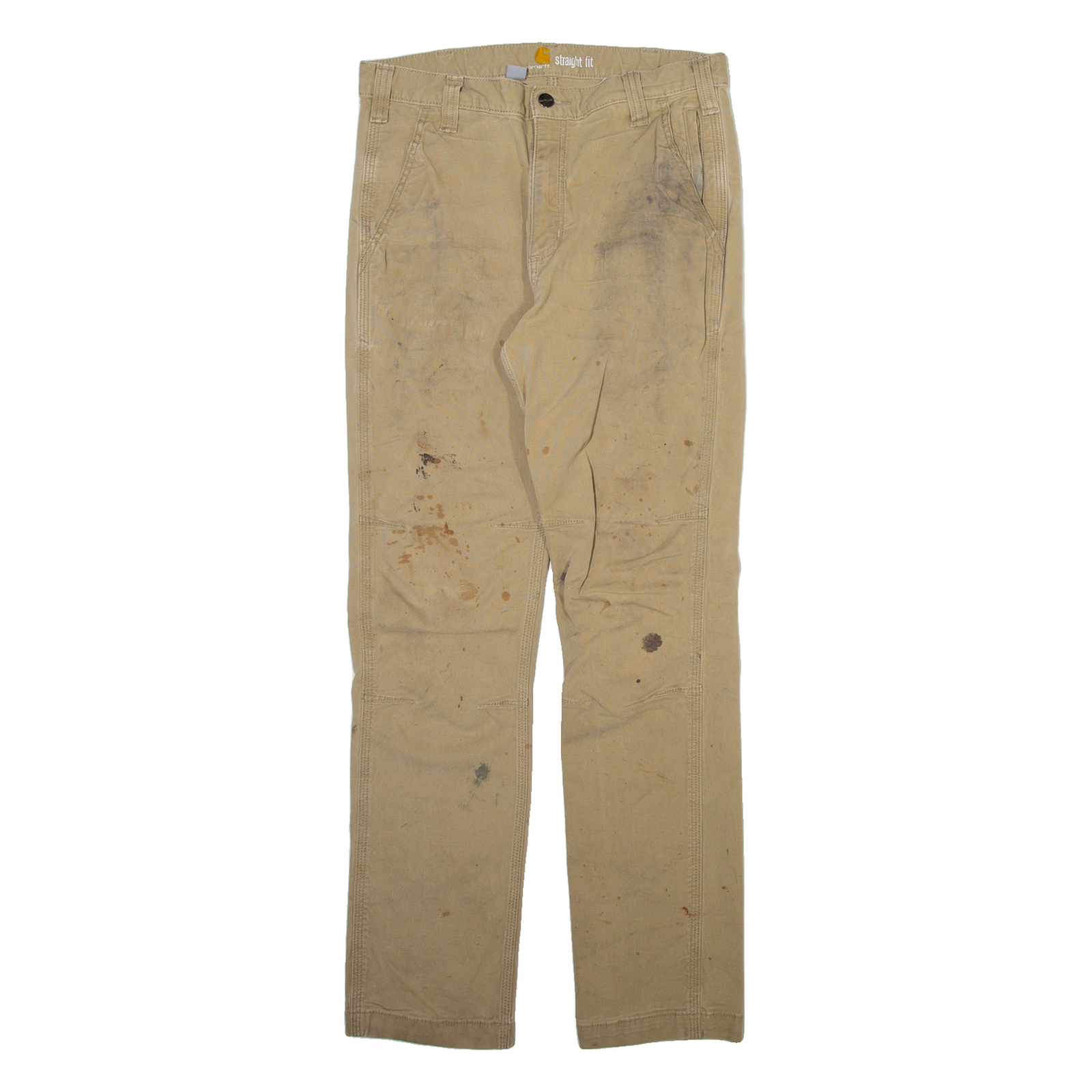 CARHARTT Mens Trousers Beige Regular Straight W32 L32 Refurbished - N/A refurbished available on Cerqular