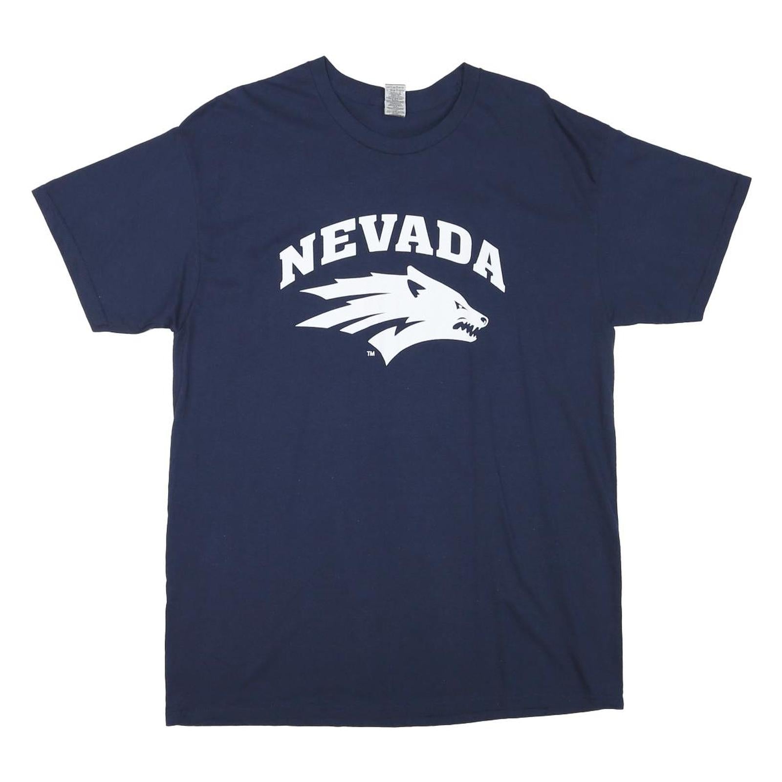 Buy GILDAN Mens Navy Blue Nevada Graphic T-Shirt L Short Sleeve Crew Neck America Refurbished - $11.69 GILDAN Mens Navy Blue Nevada Graphic T-Shirt L Short Sleeve Crew Neck America Refurbished - N/A refurbished available on Cerqular
