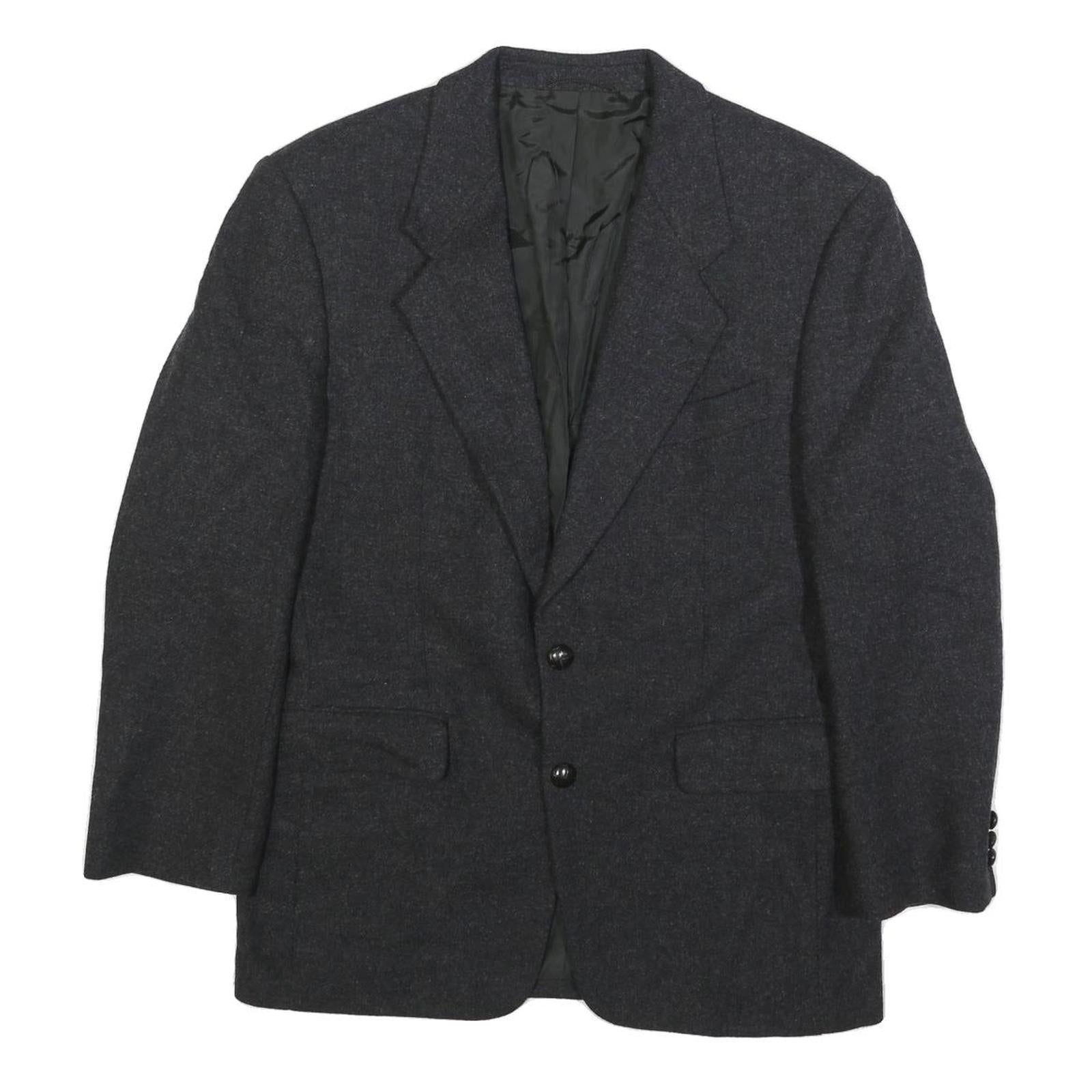PKZ Mens Charcoal Grey Wool Tailored Jacket M Button Formal Classic Refurbished - N/A refurbished available on Cerqular