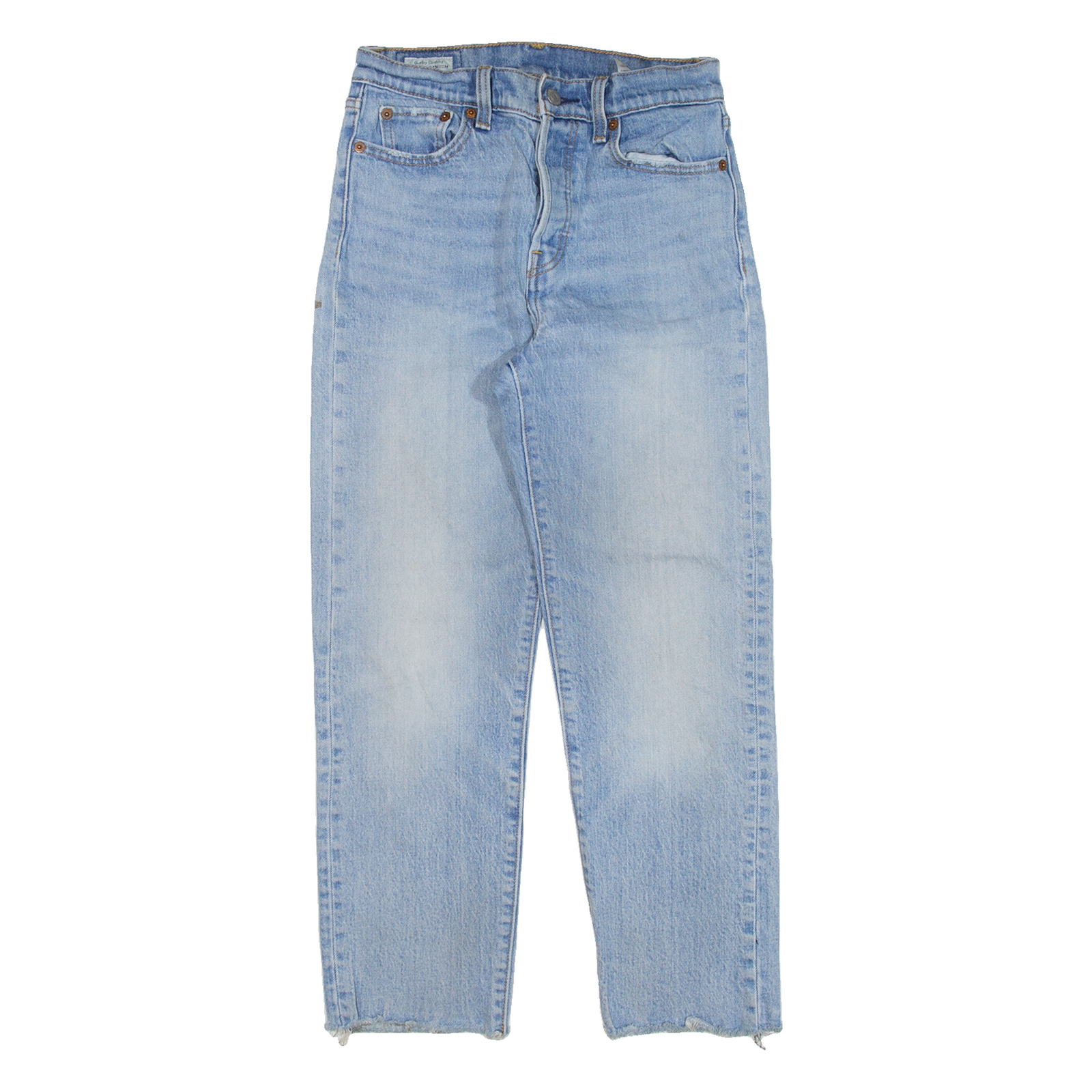 LEVI'S Womens Jeans Blue Regular Straight W26 L26 Refurbished - N/A refurbished available on Cerqular