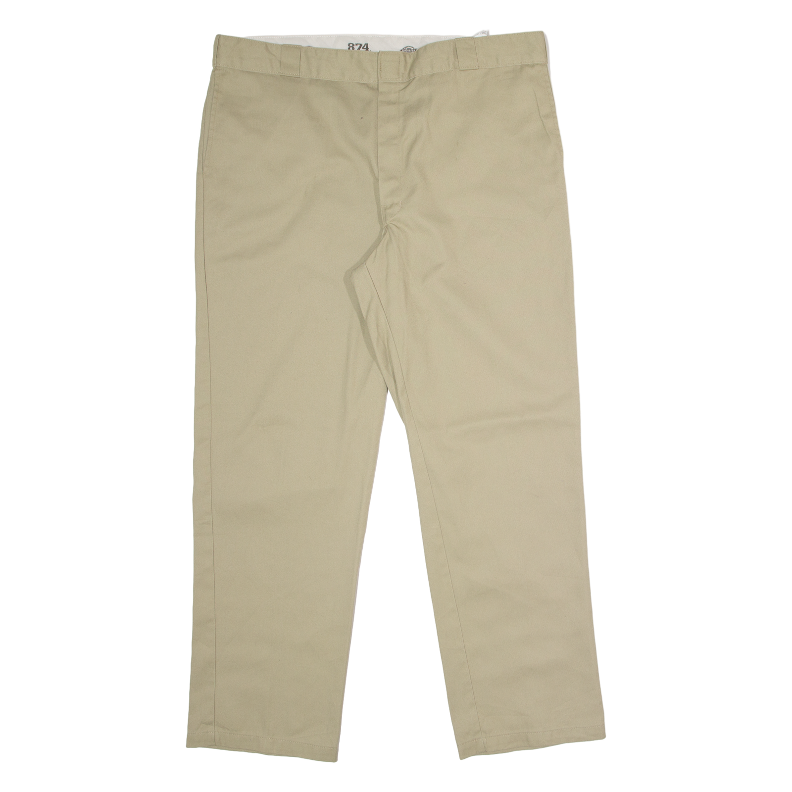 DICKIES 874 Workwear Mens Twill Trousers Beige Classic Straight W42 L32 Refurbished - N/A refurbished available on Cerqular