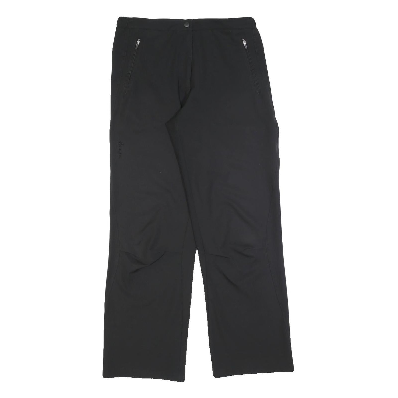 ODLO Womens Polyester Blend Black Relaxed Straight Trousers W30 L30 Outdoor Refurbished - N/A refurbished available on Cerqular