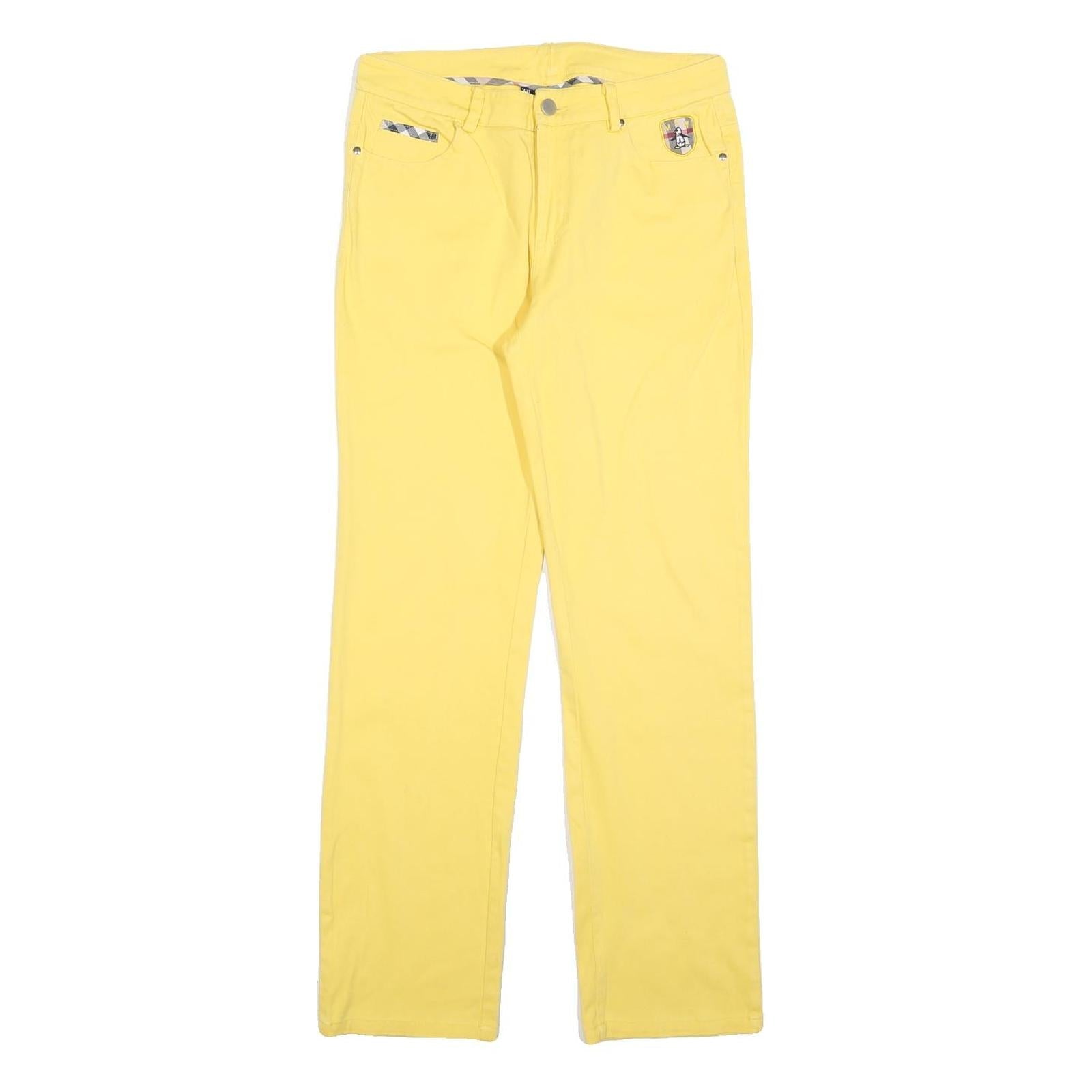 Buy MUNSING WEAR Womens Regular Fit Yellow Cotton Blend Trousers W30 L30 Zip Pocket Refurbished - $23.39 MUNSING WEAR Womens Regular Fit Yellow Cotton Blend Trousers W30 L30 Zip Pocket Refurbished - N/A refurbished available on Cerqular