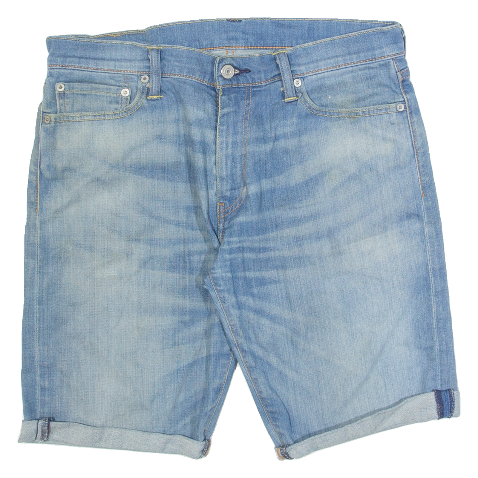 LEVI'S 504 Cut Off Mens Denim Shorts Blue M W32 Refurbished - N/A refurbished available on Cerqular