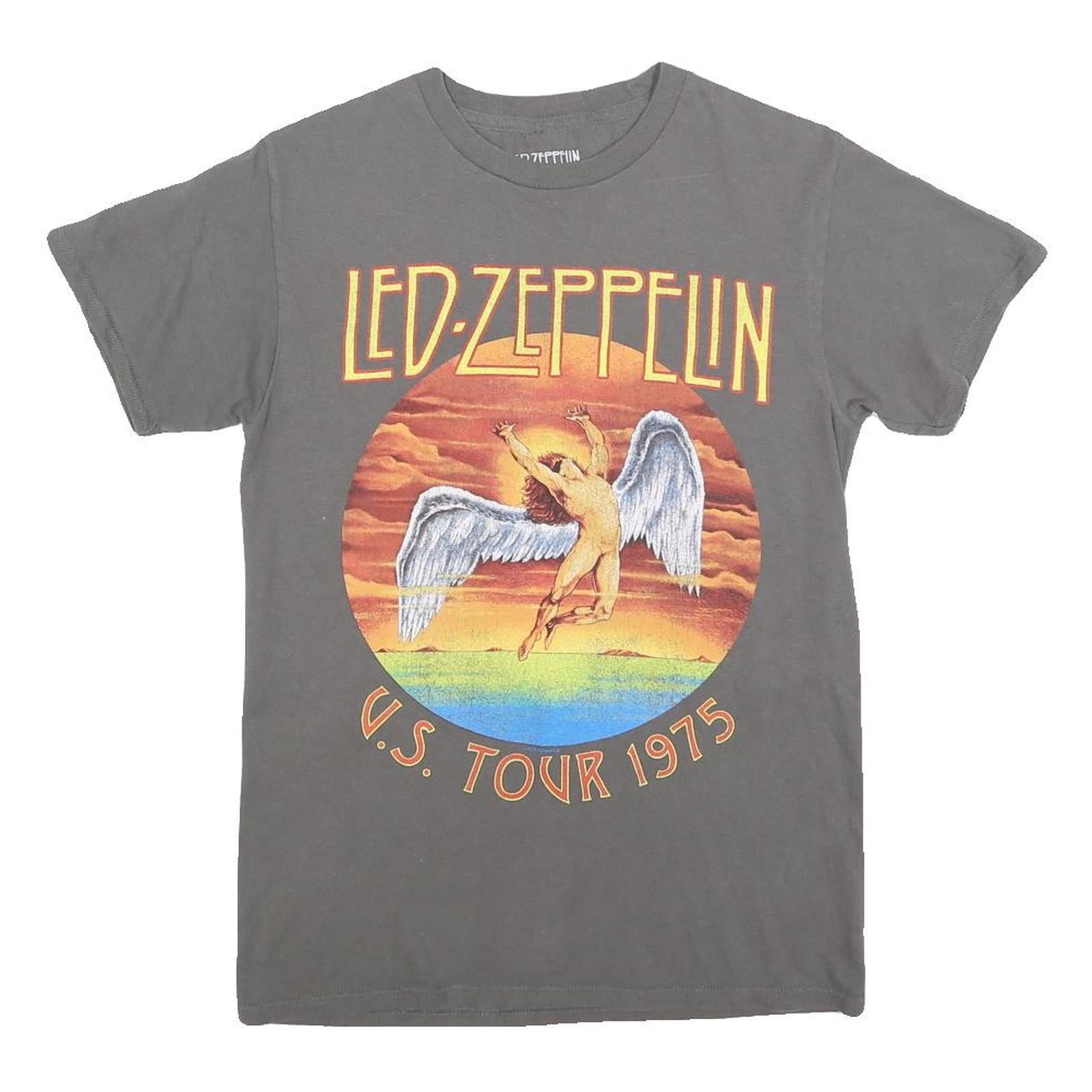 Buy LED ZEPPELIN Mens Grey & Orange Graphic T-Shirt S Short Sleeve Crew Neck Rock Refurbished - $32.49 LED ZEPPELIN Mens Grey & Orange Graphic T-Shirt S Short Sleeve Crew Neck Rock Refurbished - N/A refurbished available on Cerqular