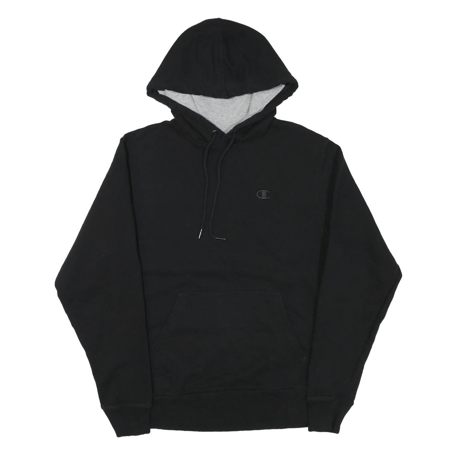 CHAMPION Mens Black Pullover Hoodie S Cotton Blend Classic Casual Wear Refurbished - N/A refurbished available on Cerqular