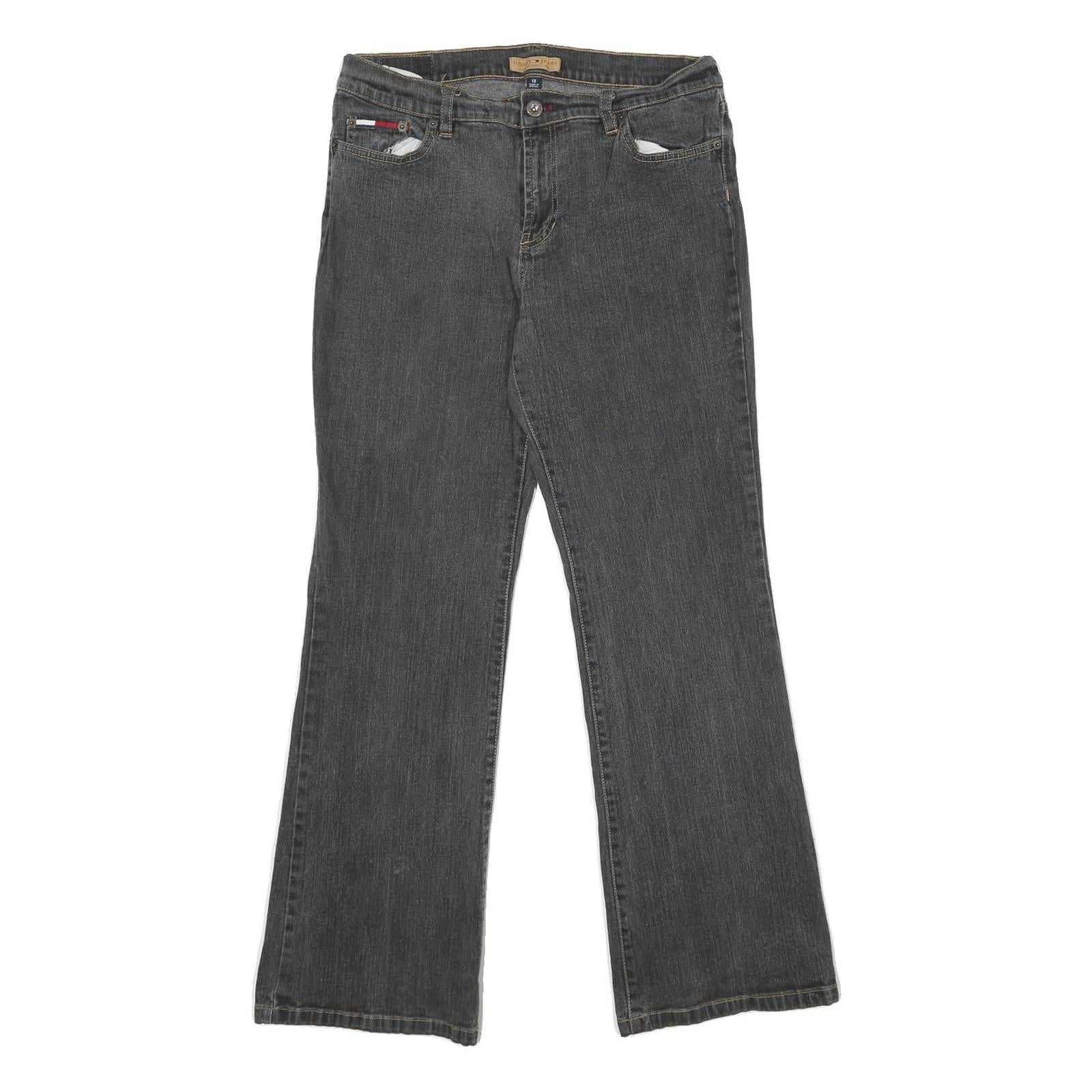 TOMMY HILFIGER Womens Jeans Black Relaxed Bootcut Denim Medium W32 L32 Classic Refurbished - N/A refurbished available on Cerqular