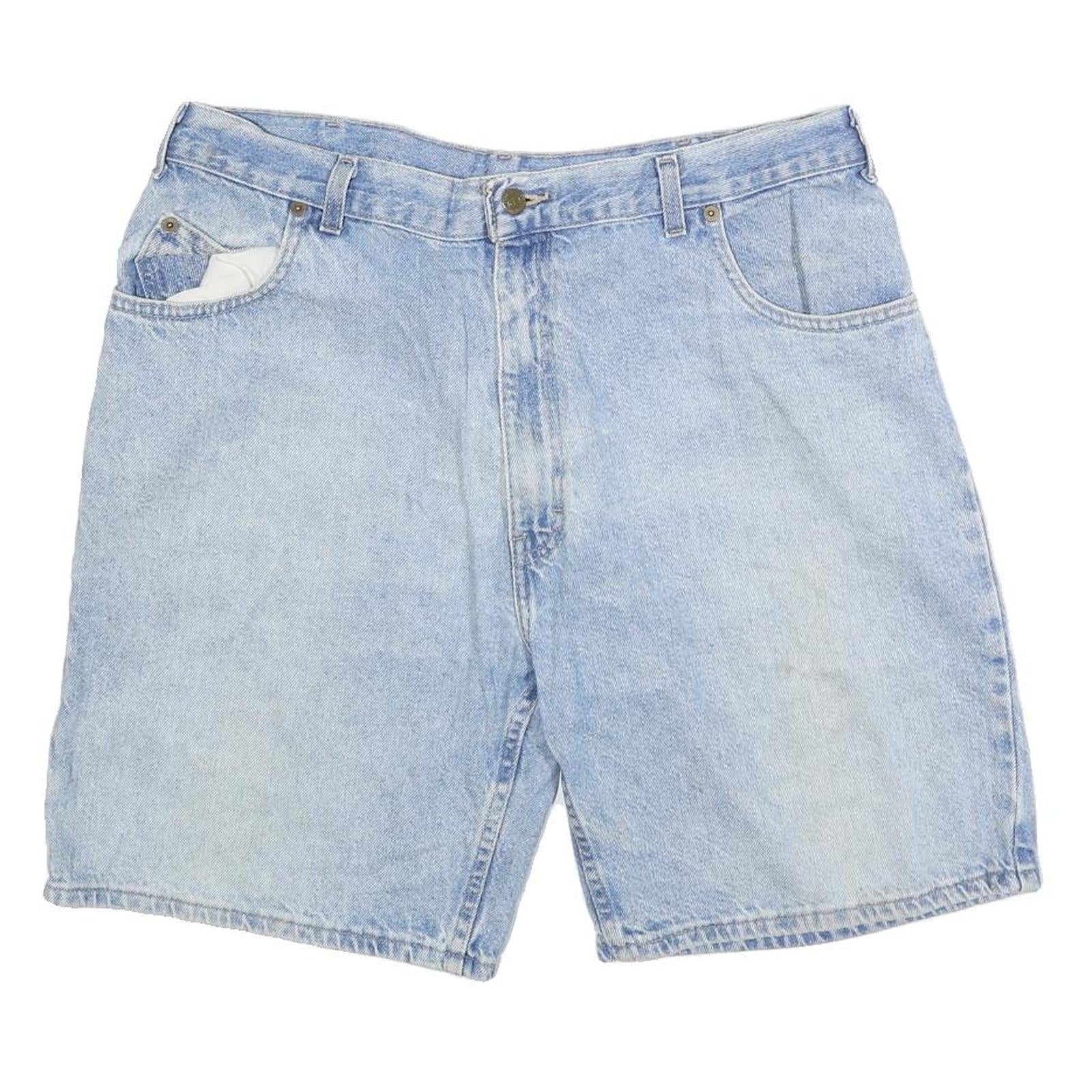BACKROAD BLUES Mens Shorts Blue Denim Casual L W36 Cotton Blend Relaxed Fit Refurbished - N/A refurbished available on Cerqular