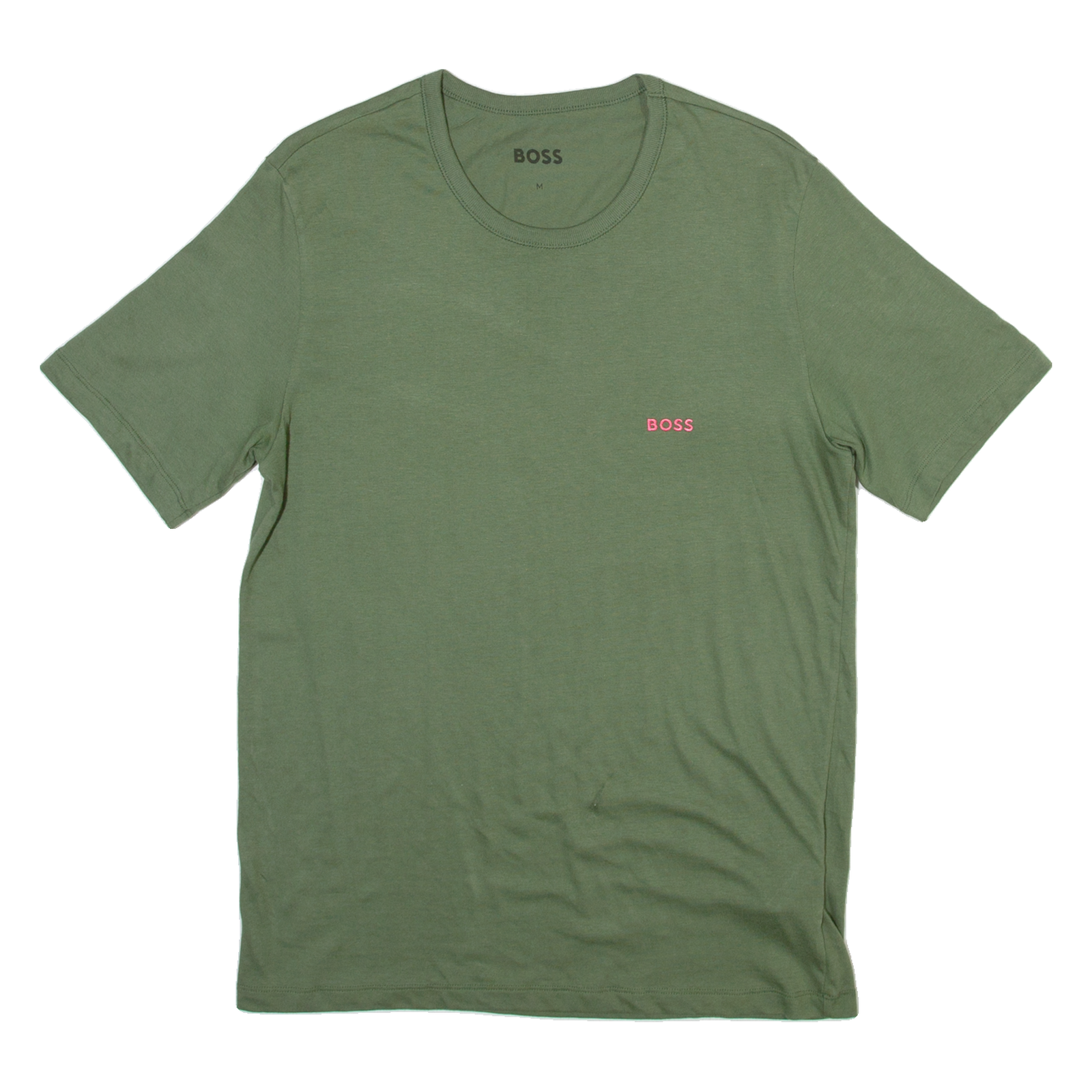 BOSS Mens T-Shirt Green Crew Neck M Refurbished - N/A refurbished available on Cerqular