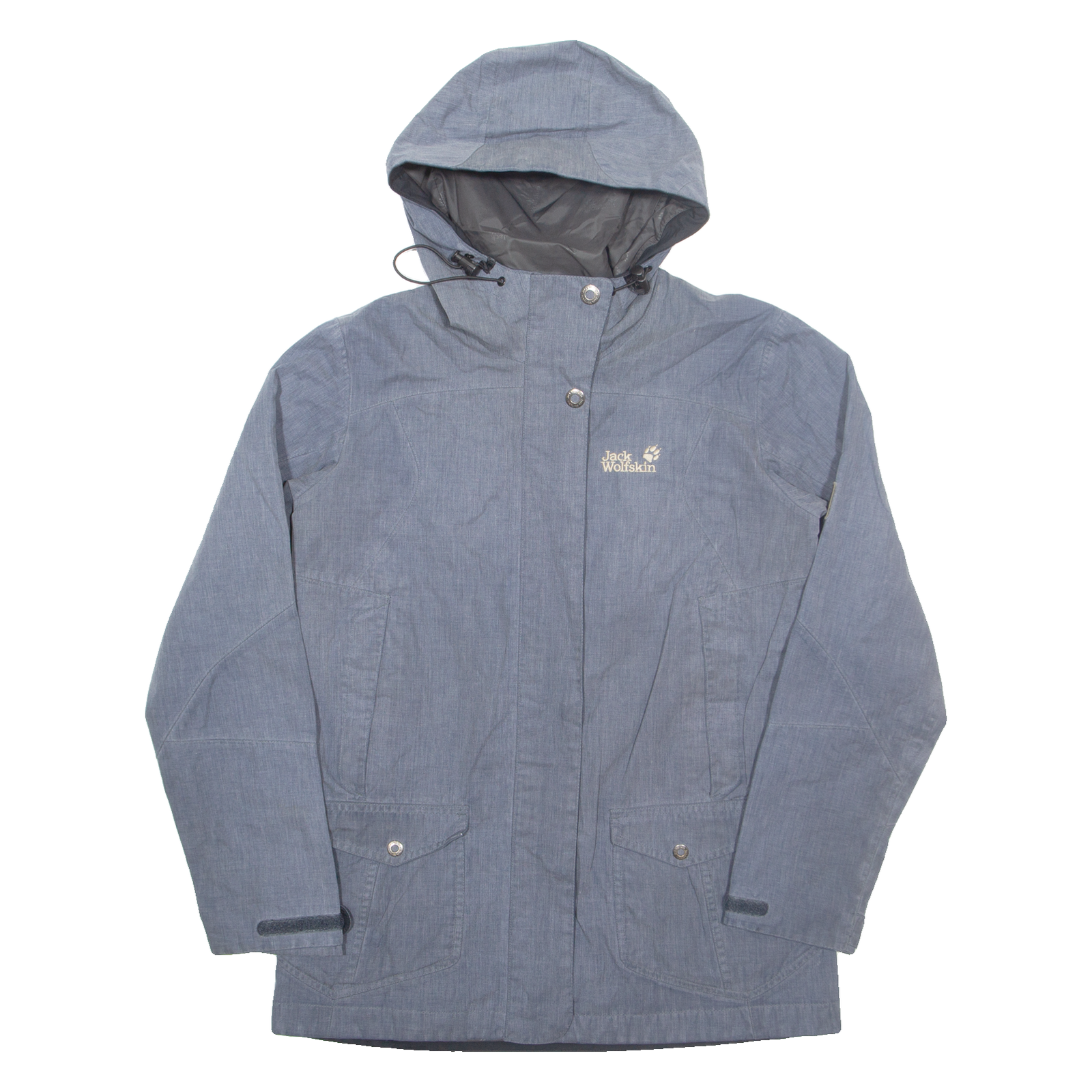 JACK WOLFSKIN Womens Jacket Grey Hooded M Refurbished - N/A refurbished available on Cerqular