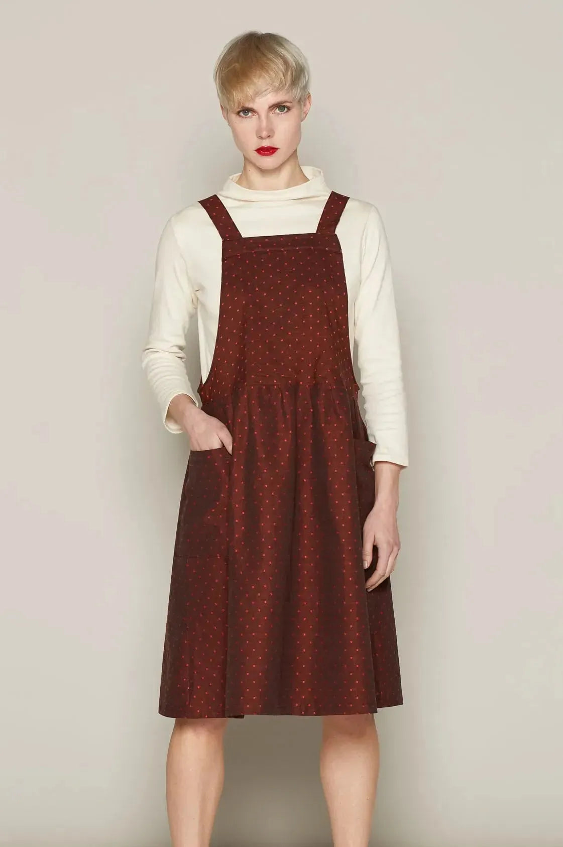 Buy Candy Dress (Burgundy Dots) | size: XL Refurbished - $210.00 Candy Dress (Burgundy Dots) | size: XL Refurbished - N/A refurbished available on Cerqular