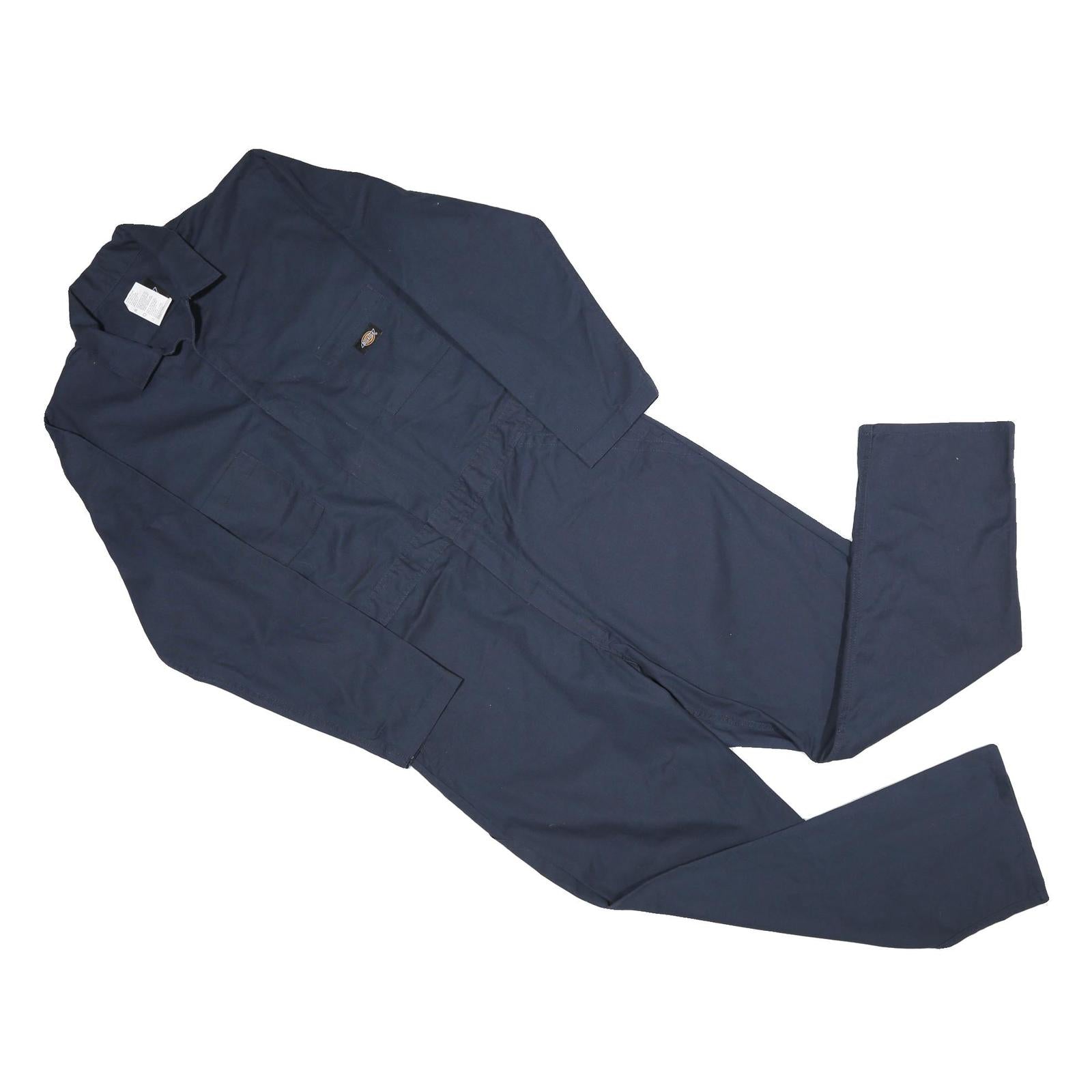DICKIES Mens Navy Blue Dungarees Regular Cotton L W40 L31 Workwear Utility Refurbished - N/A refurbished available on Cerqular