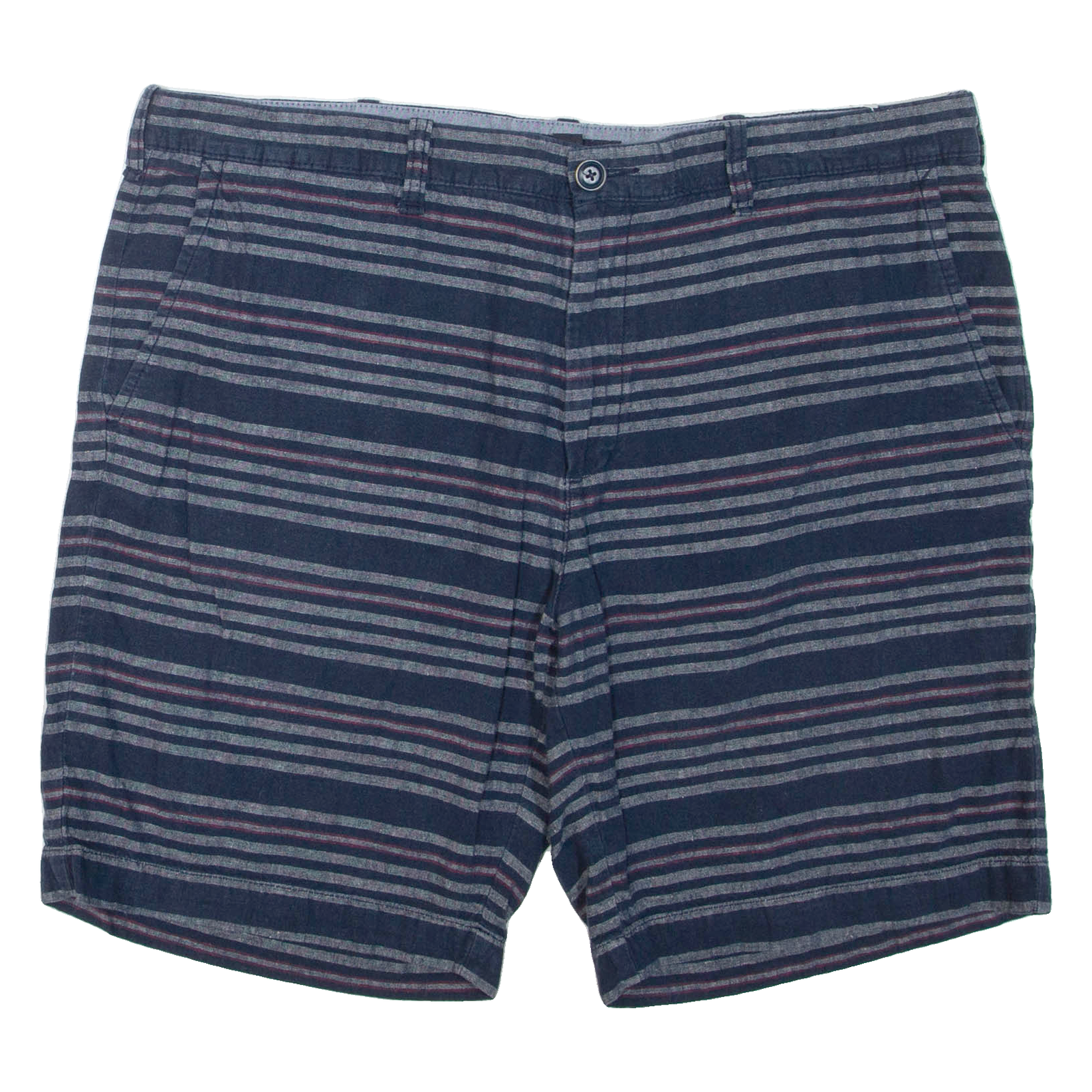 TOMMY HILFIGER Mens Casual Shorts Blue Striped XL W40 Refurbished - N/A refurbished available on Cerqular