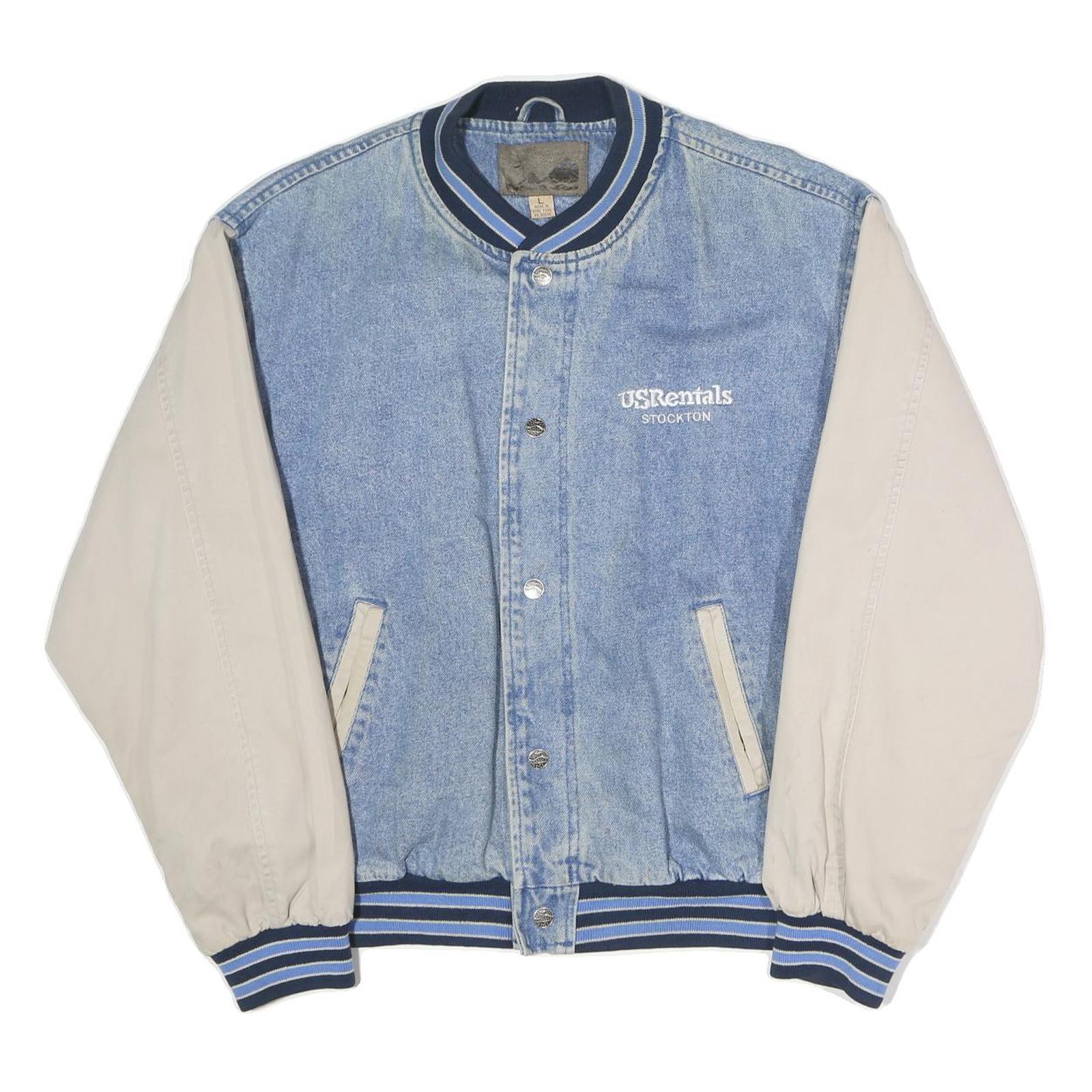 Buy THE NORTH FACE Womens Blue & Cream Button Cotton Denim Baseball Jacket L Casual Refurbished - $70.19 THE NORTH FACE Womens Blue & Cream Button Cotton Denim Baseball Jacket L Casual Refurbished - N/A refurbished available on Cerqular