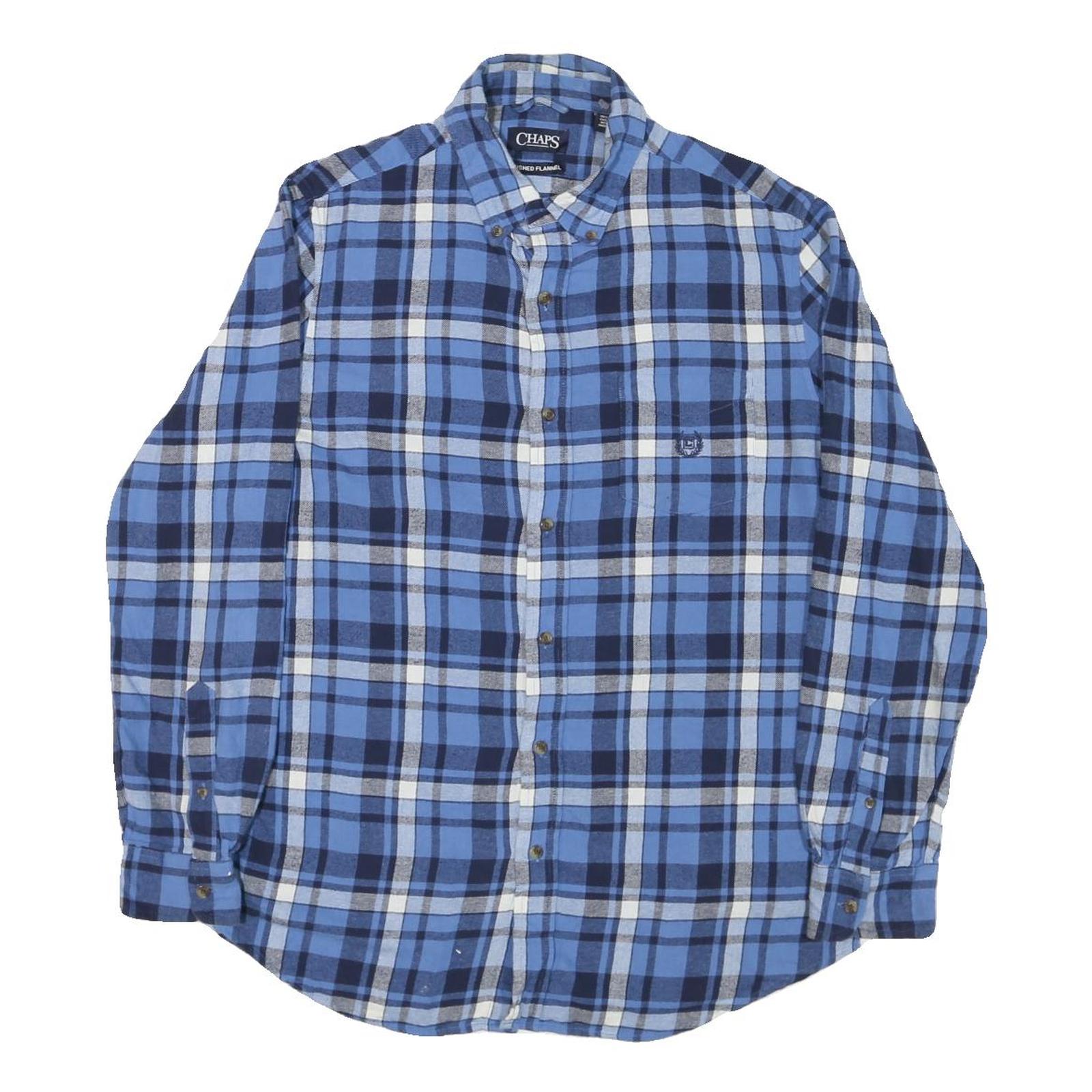 Buy CHAPS Mens Blue & White Check Shirt M Cotton Blend Long Sleeve Button Down Refurbished - $31.19 CHAPS Mens Blue & White Check Shirt M Cotton Blend Long Sleeve Button Down Refurbished - N/A refurbished available on Cerqular