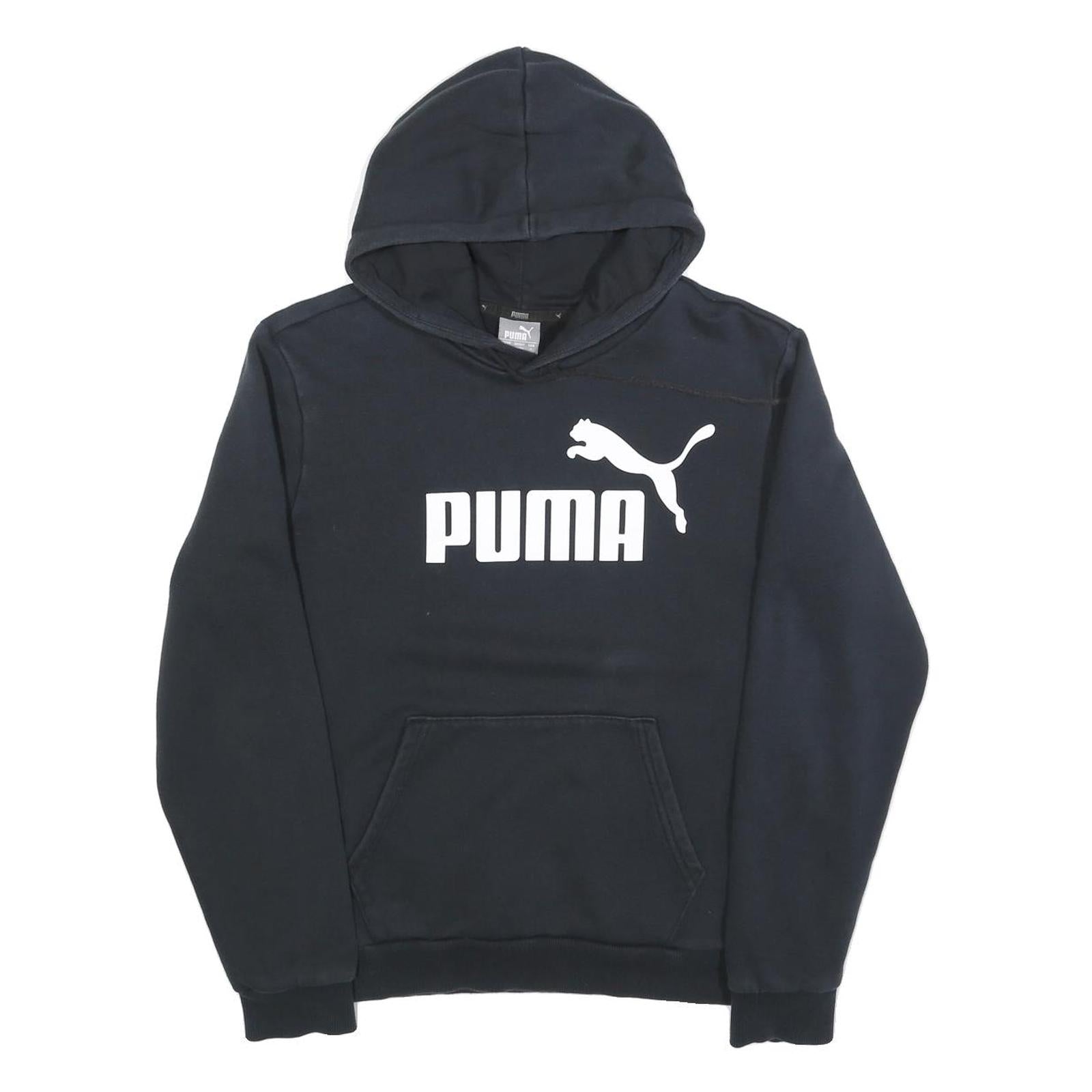 PUMA Mens Black Hoodie S Cotton Blend Pullover Hooded Sweatshirt Refurbished - N/A refurbished available on Cerqular