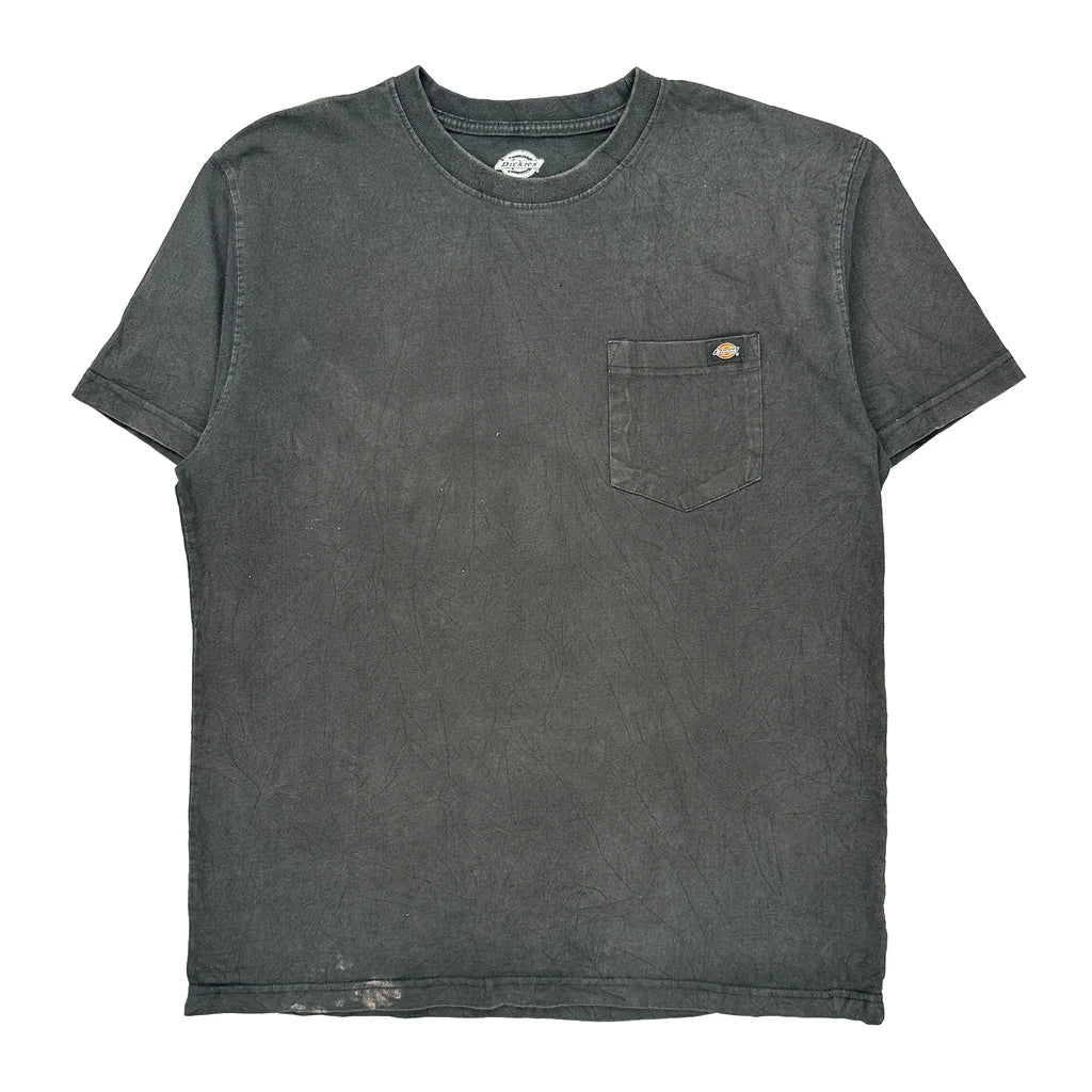 Dickies T-Shirt - Large Grey Cotton Refurbished - Thrifted (note: this is a term often used to describe second- refurbished available on Cerqular