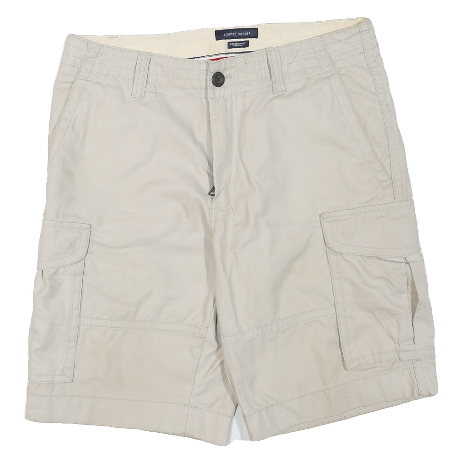 Buy TOMMY HILFIGER Mens Beige Cargo Shorts M W31 Cotton Blend Casual Style Refurbished - $28.59 TOMMY HILFIGER Mens Beige Cargo Shorts M W31 Cotton Blend Casual Style Refurbished - N/A refurbished available on Cerqular
