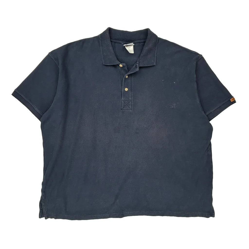 Carhartt Polo Shirt - 3XL Navy Cotton Refurbished - Thrifted (note: this is a term often used to describe second- refurbished available on Cerqular