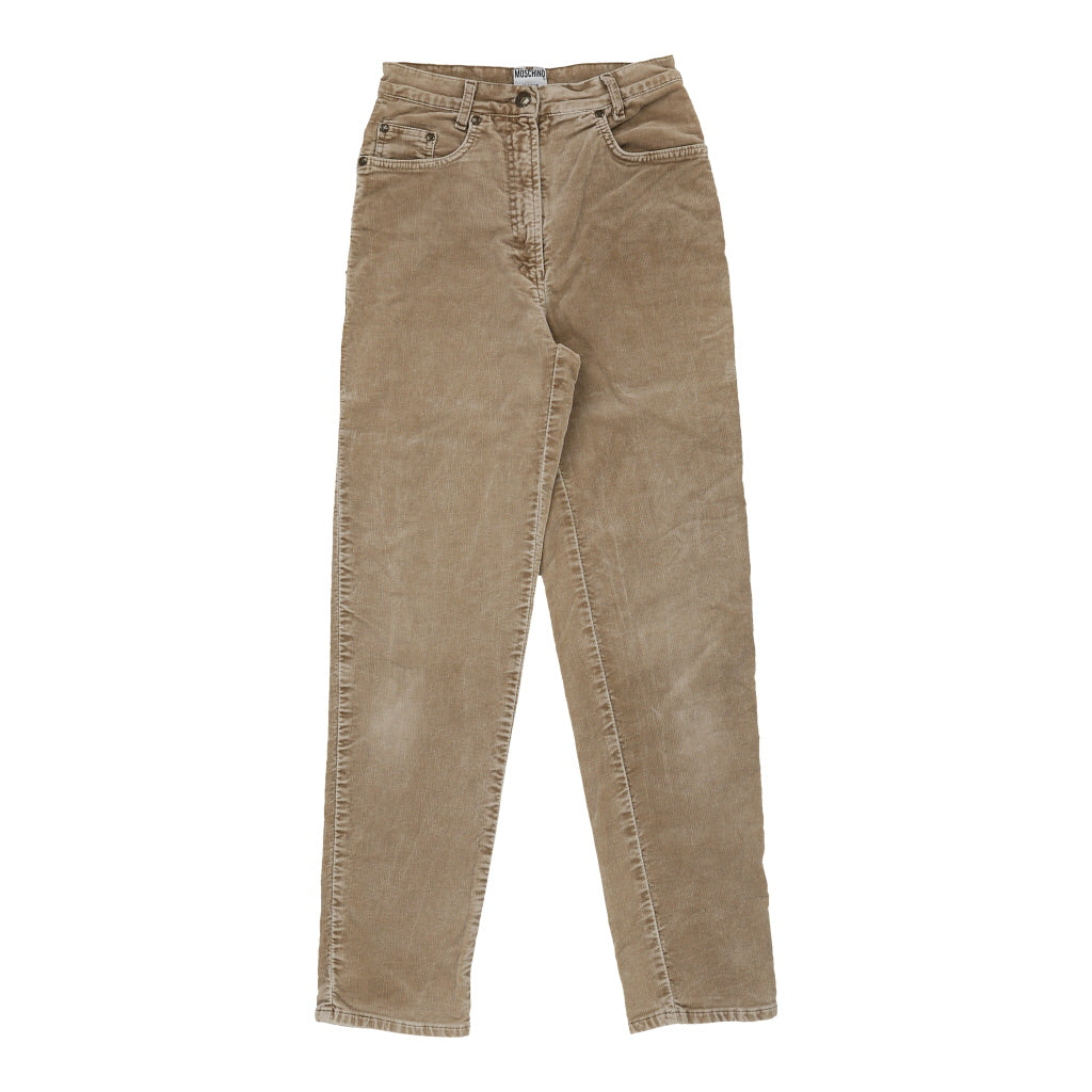 Age 15 Moschino Cord Trousers - 26W 28L Brown Cotton Refurbished - Thrifted (note: this is a term often used to describe second- refurbished available on Cerqular