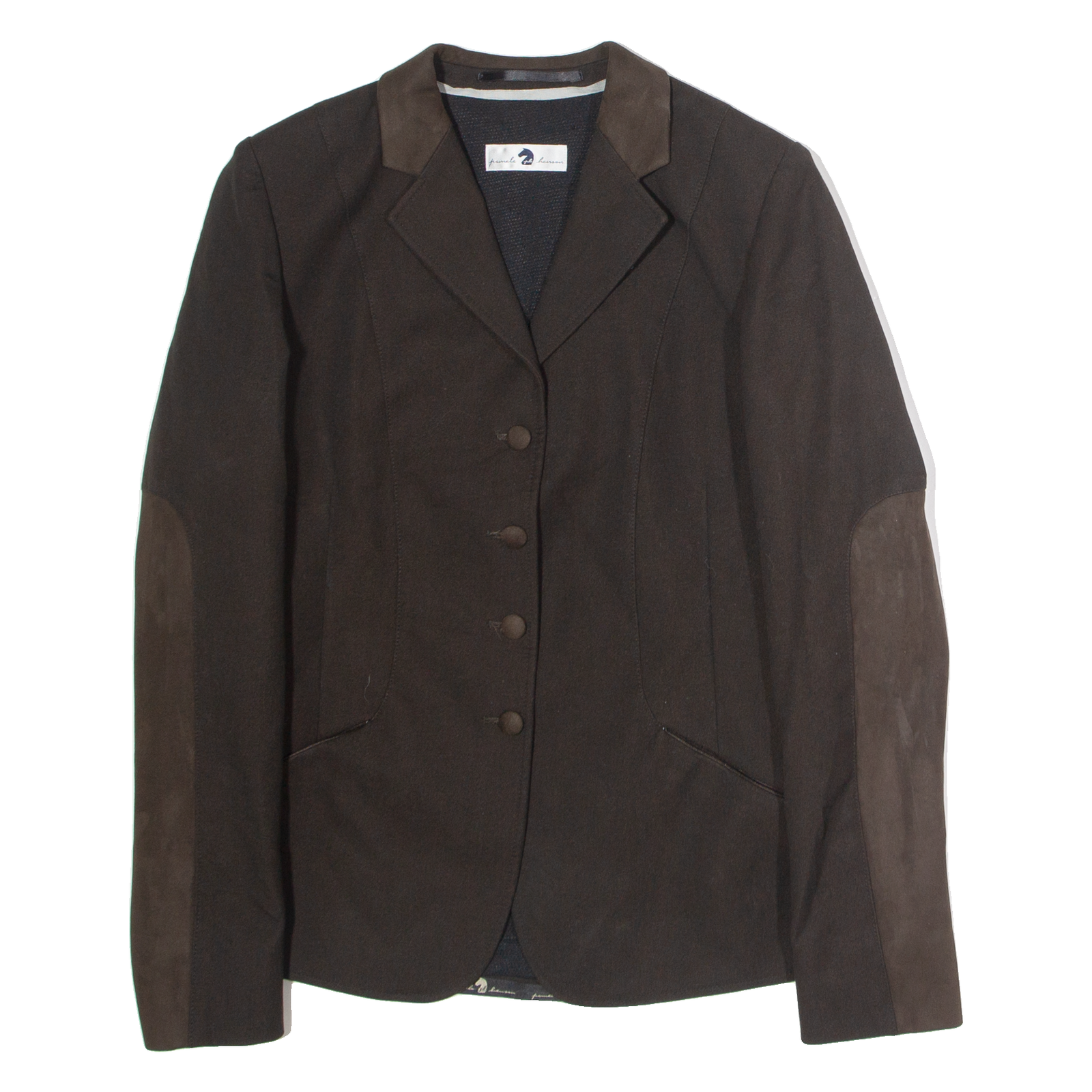 PAMELA HENSON Womens Blazer Jacket Brown S Refurbished - N/A refurbished available on Cerqular
