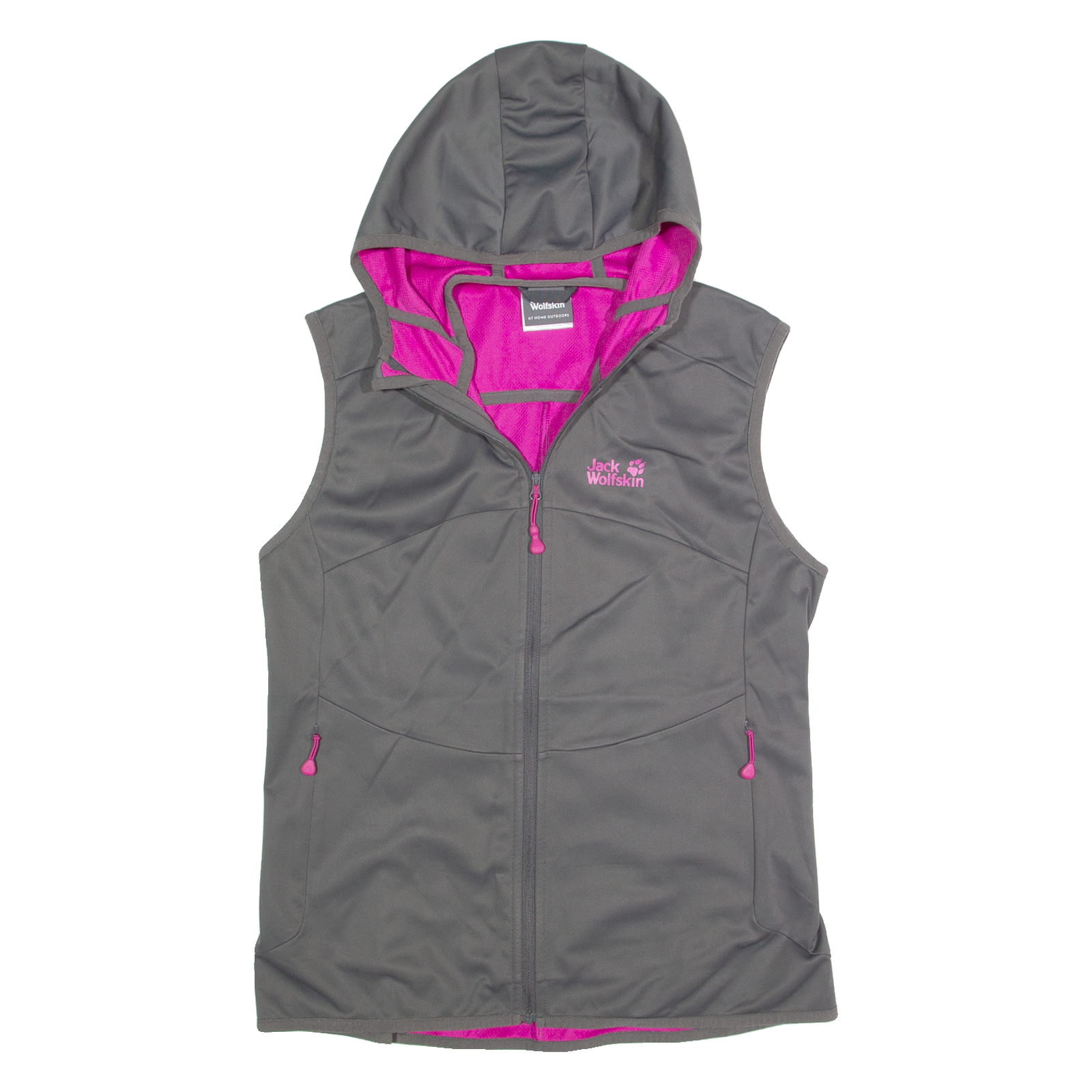 JACK WOLFSKIN Womens Gilet Grey Hooded M Refurbished - N/A refurbished available on Cerqular