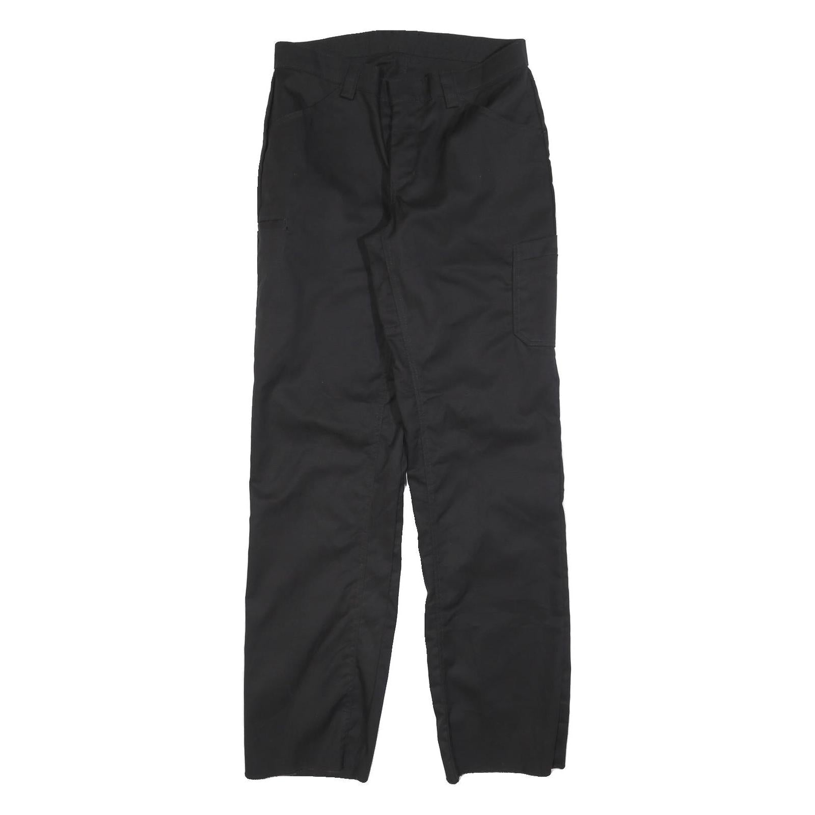 RED KAP Womens Cotton Blend Black Regular Fit Straight Leg Trousers W30 L32 Refurbished - N/A refurbished available on Cerqular