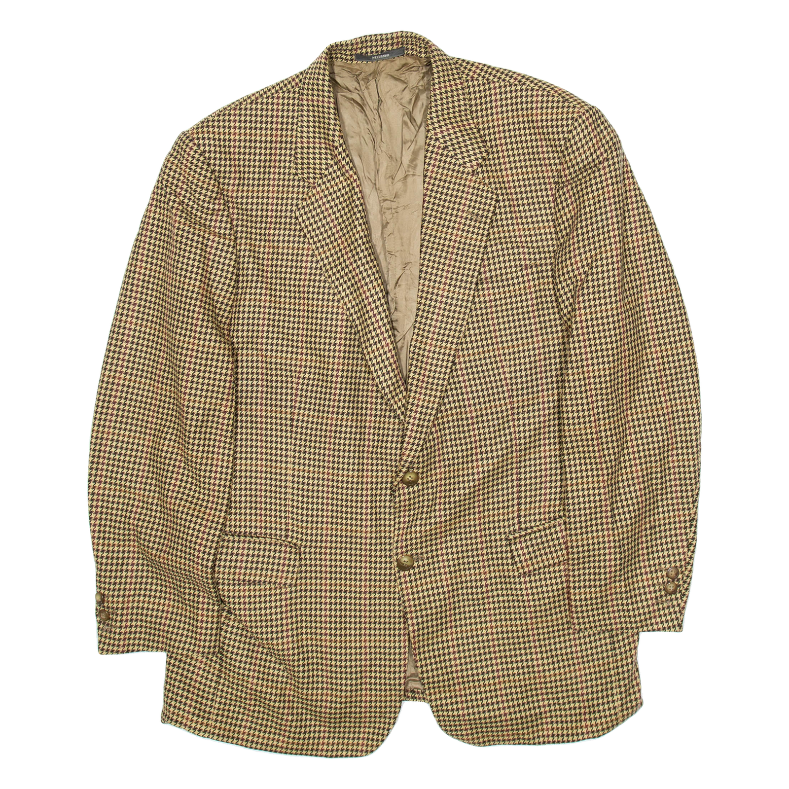 MILANO Mens Blazer Jacket Yellow Cashmere Herringbone M Refurbished - N/A refurbished available on Cerqular