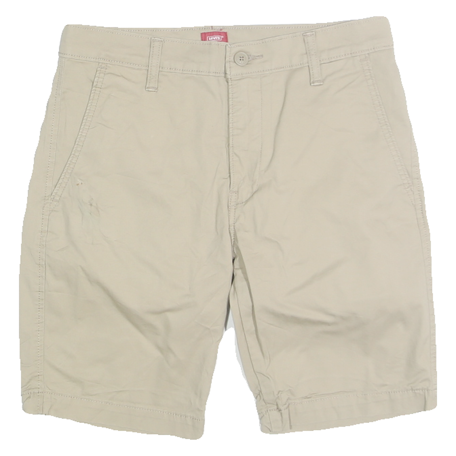 LEVI'S Mens Shorts Beige Casual Plain M W30 Cotton Blend Chino Pocketed Refurbished - N/A refurbished available on Cerqular