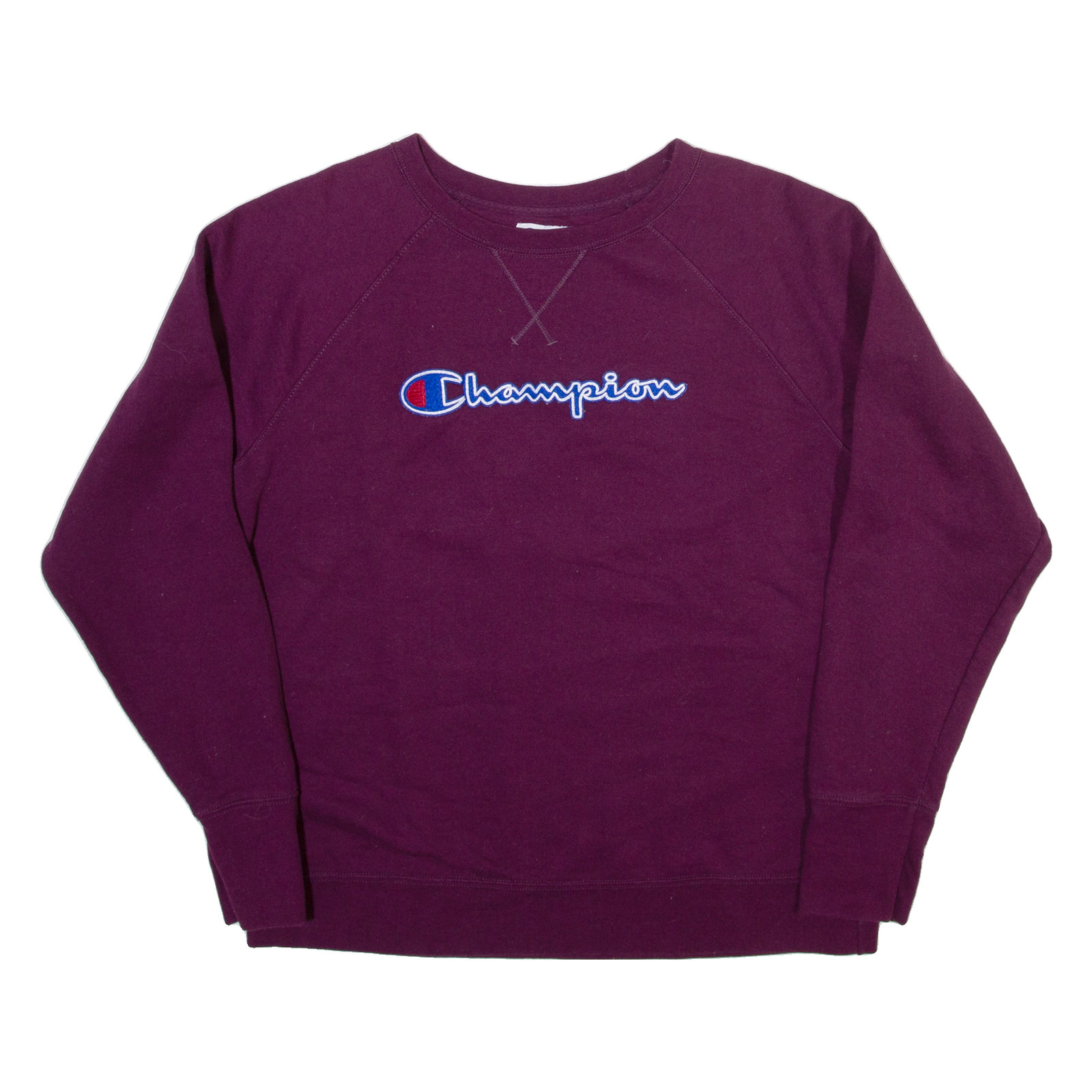 CHAMPION Womens Sweatshirt Purple L Refurbished - N/A refurbished available on Cerqular