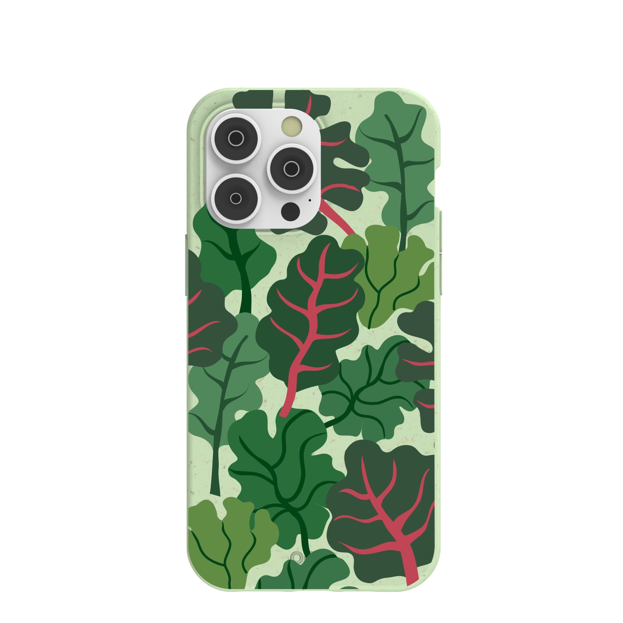 Sage Green Leafy Greens iPhone 14 Pro Max Case Refurbished - Pela Case refurbished available on Cerqular