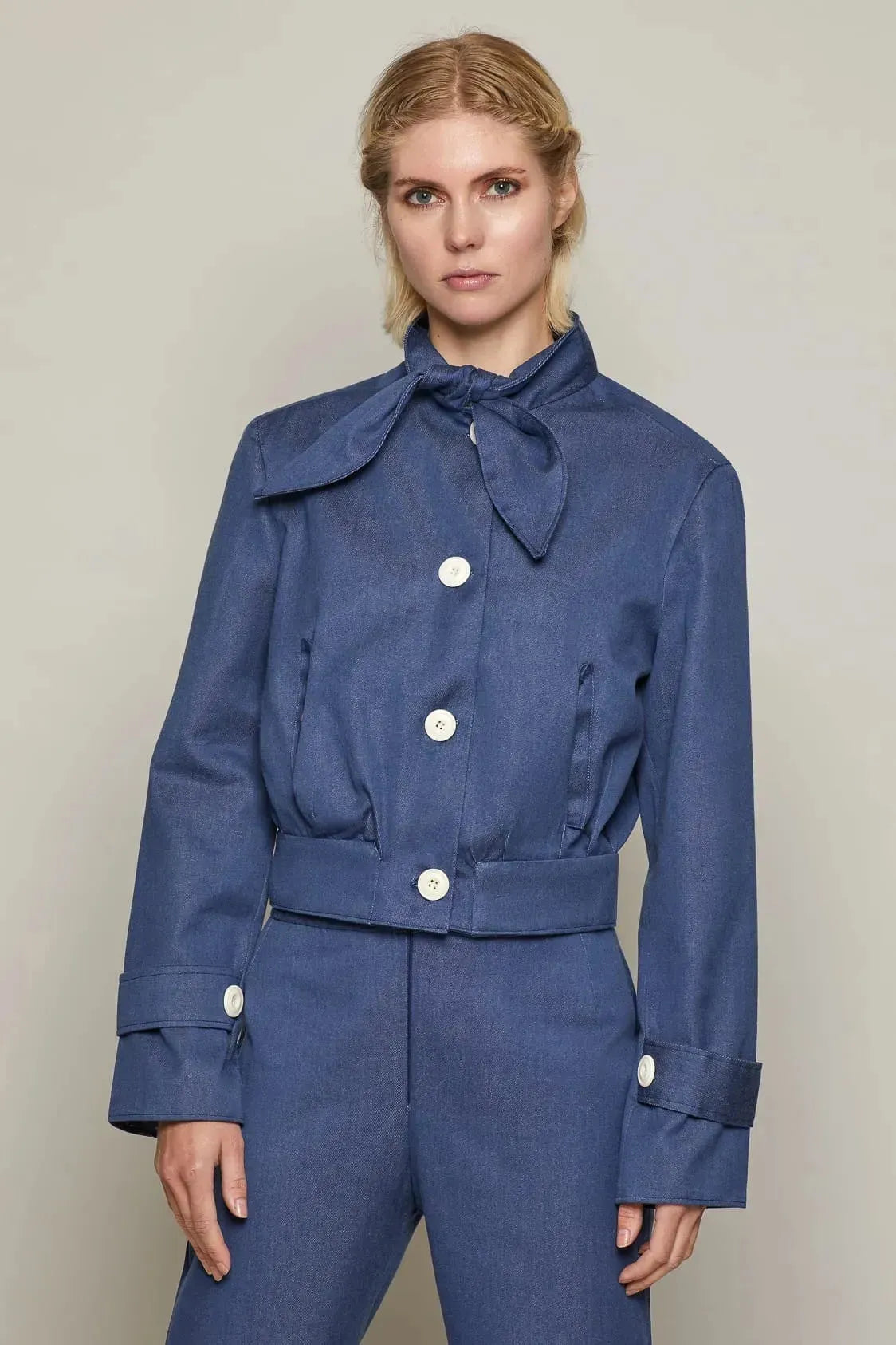 Jasmin Jacket (Navy) | size: XS Refurbished - N/A refurbished available on Cerqular