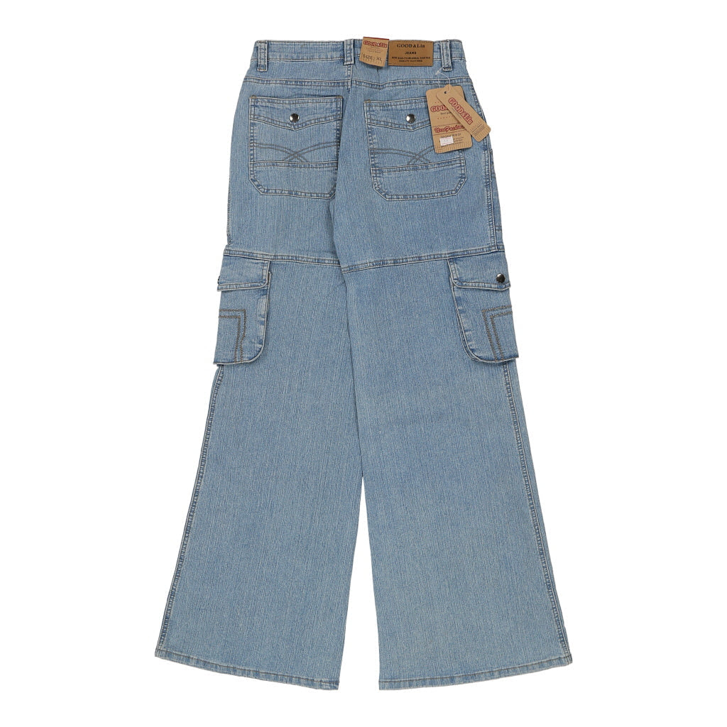 Good & Lui Cargo Jeans - XL Blue Cotton Refurbished - Thrifted (note: this is a term often used to describe second- refurbished available on Cerqular