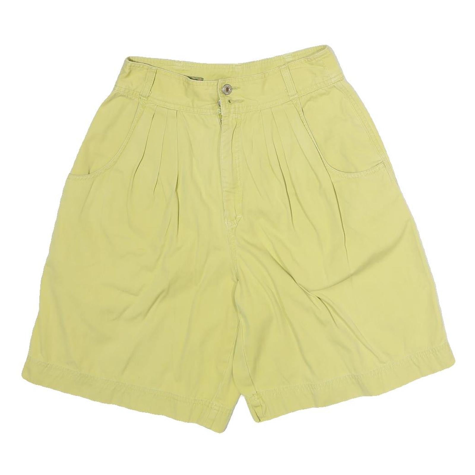 ESPRIT TROPICAL Womens Yellow Casual Shorts M W28 Cotton Blend Comfortable Fit Refurbished - N/A refurbished available on Cerqular
