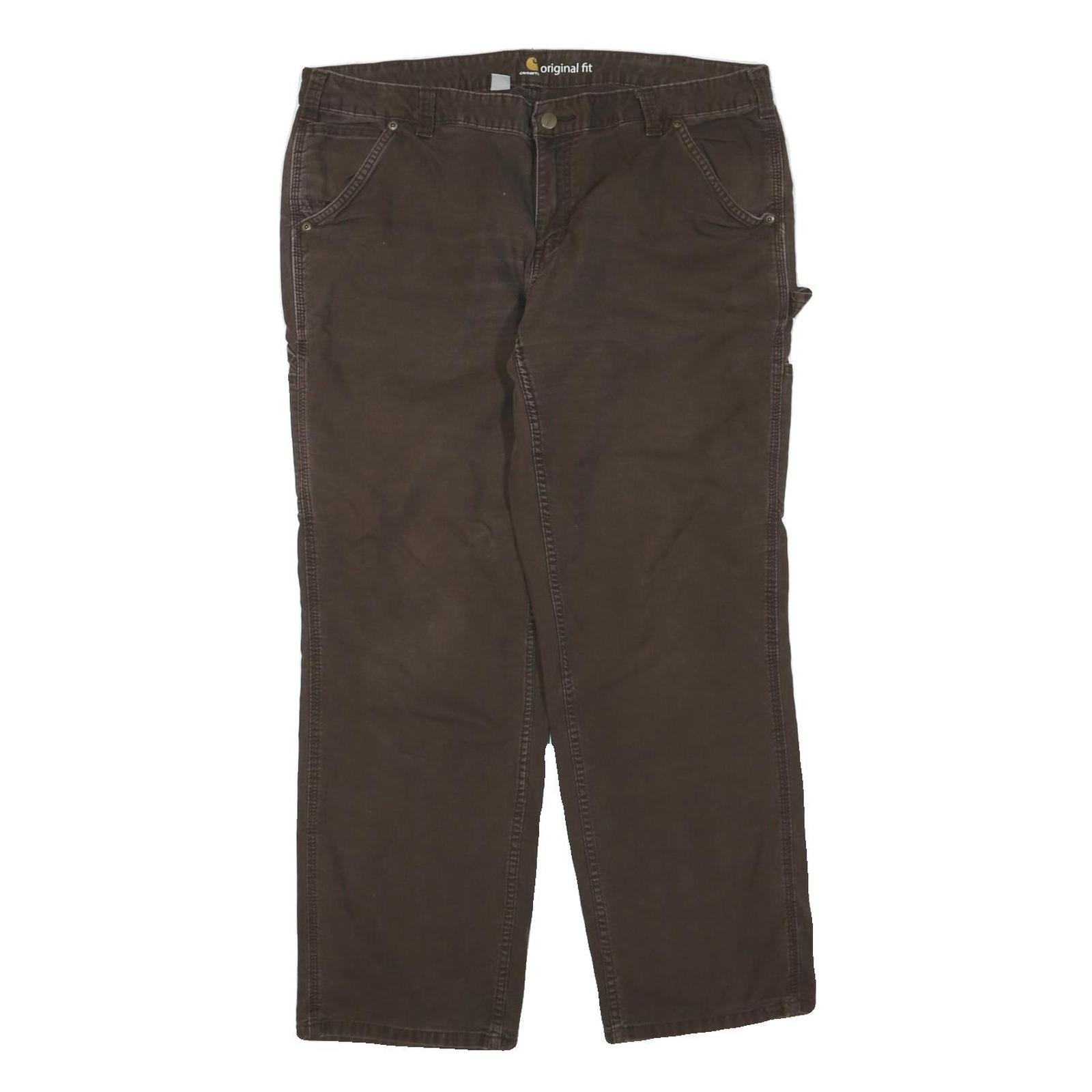 Buy CARHARTT Womens Cotton Blend Brown Regular Straight Trousers W38 L30 Workwear Refurbished - $49.39 CARHARTT Womens Cotton Blend Brown Regular Straight Trousers W38 L30 Workwear Refurbished - N/A refurbished available on Cerqular