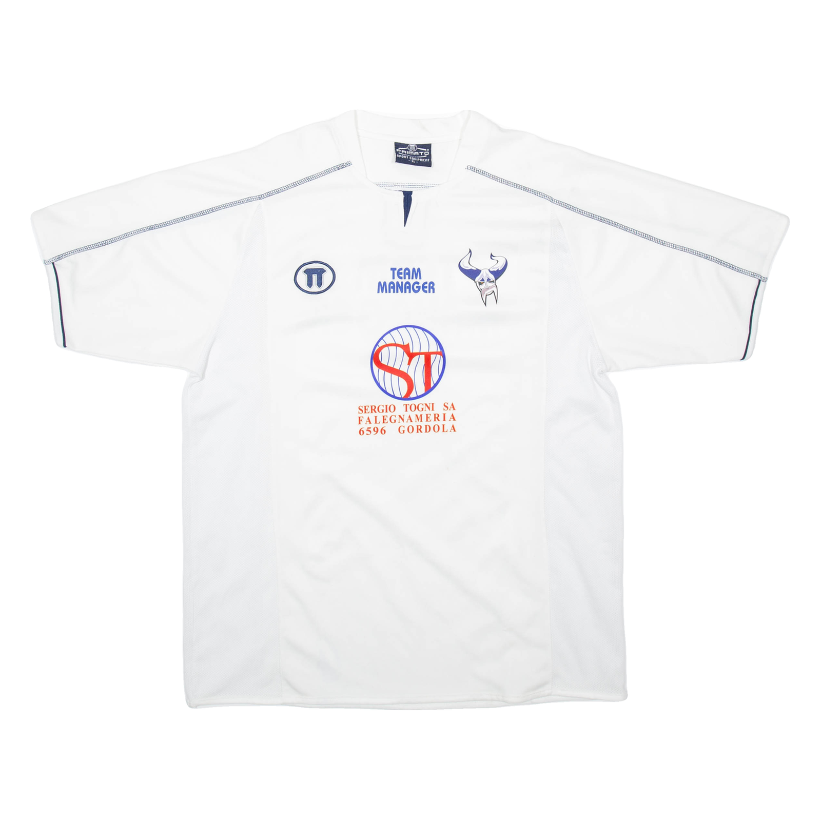 PRIMATO Team Manager Mens Jersey White XL Refurbished - N/A refurbished available on Cerqular