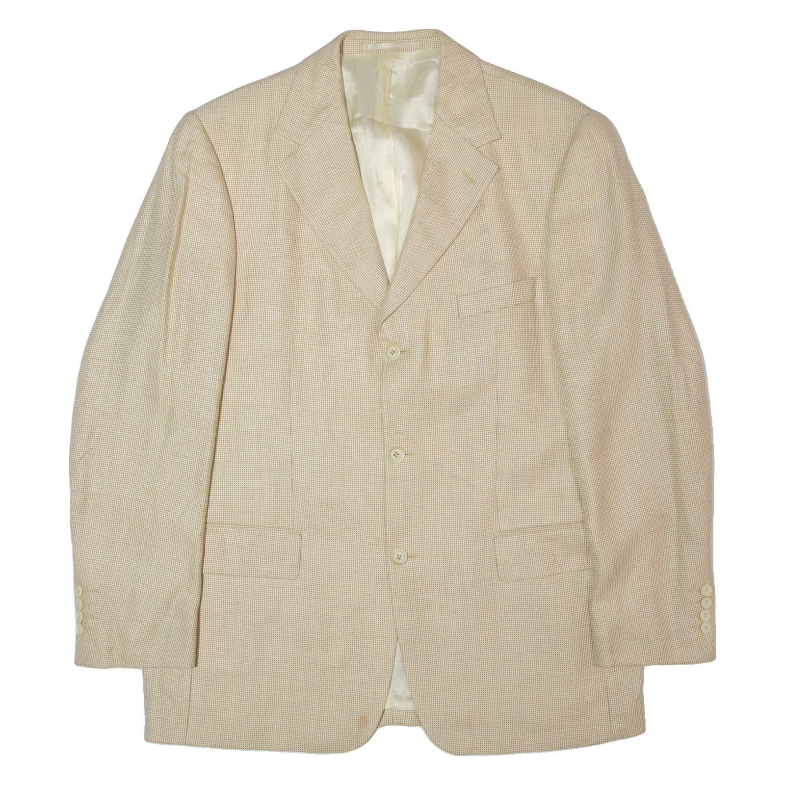 DANIEL HECHTER Mens Blazer Jacket Beige Wool 90s M Refurbished - N/A refurbished available on Cerqular