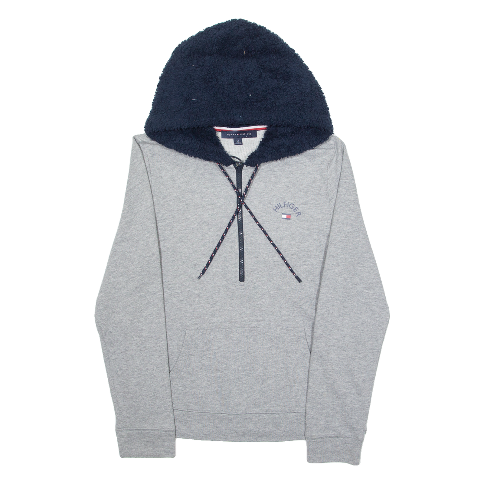 TOMMY HILFIGER 1/2 Zip Womens Grey Hoodie S Refurbished - N/A refurbished available on Cerqular