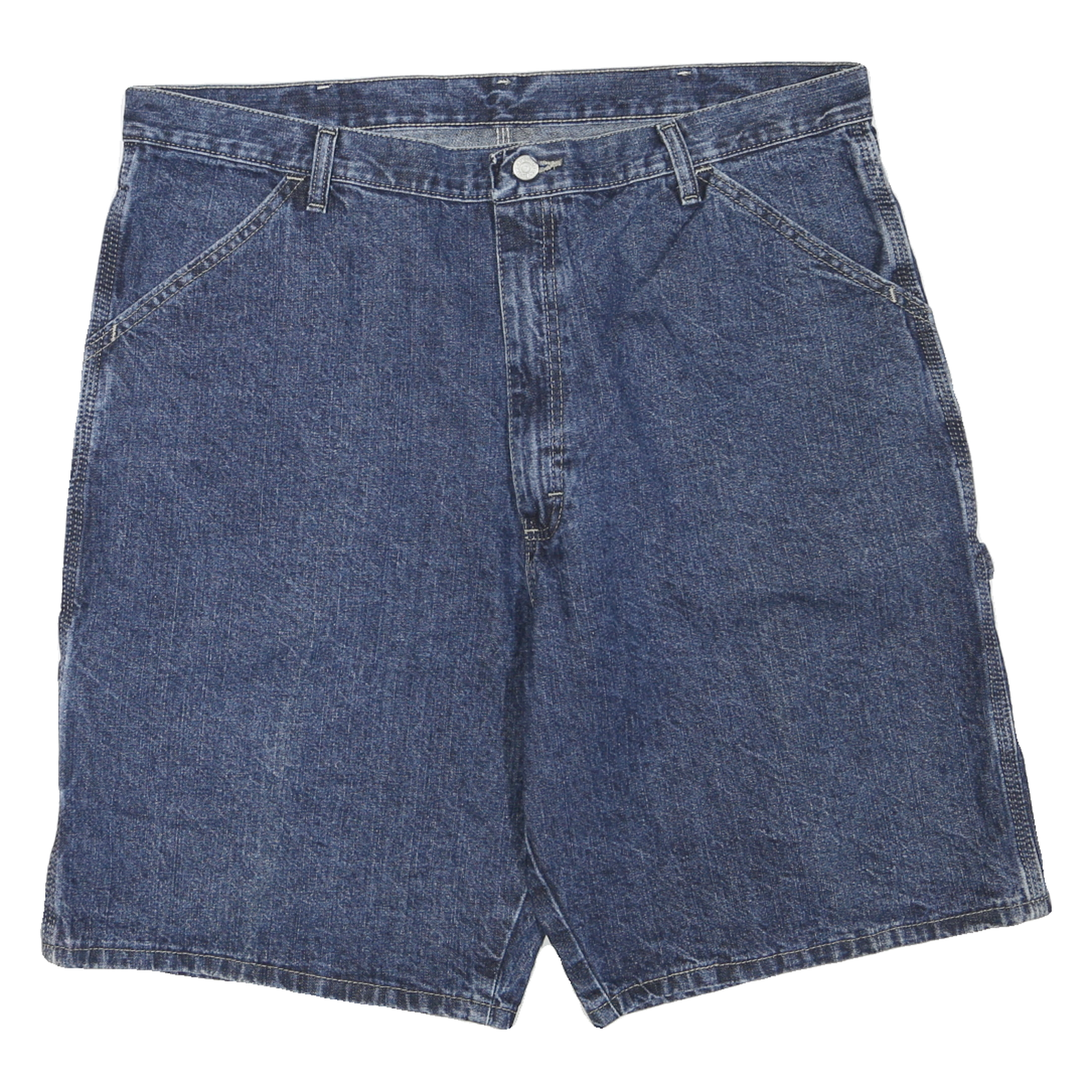 WRANGLER Mens Denim Blue Casual Shorts M W38 Workwear Utility Pocket Refurbished - N/A refurbished available on Cerqular