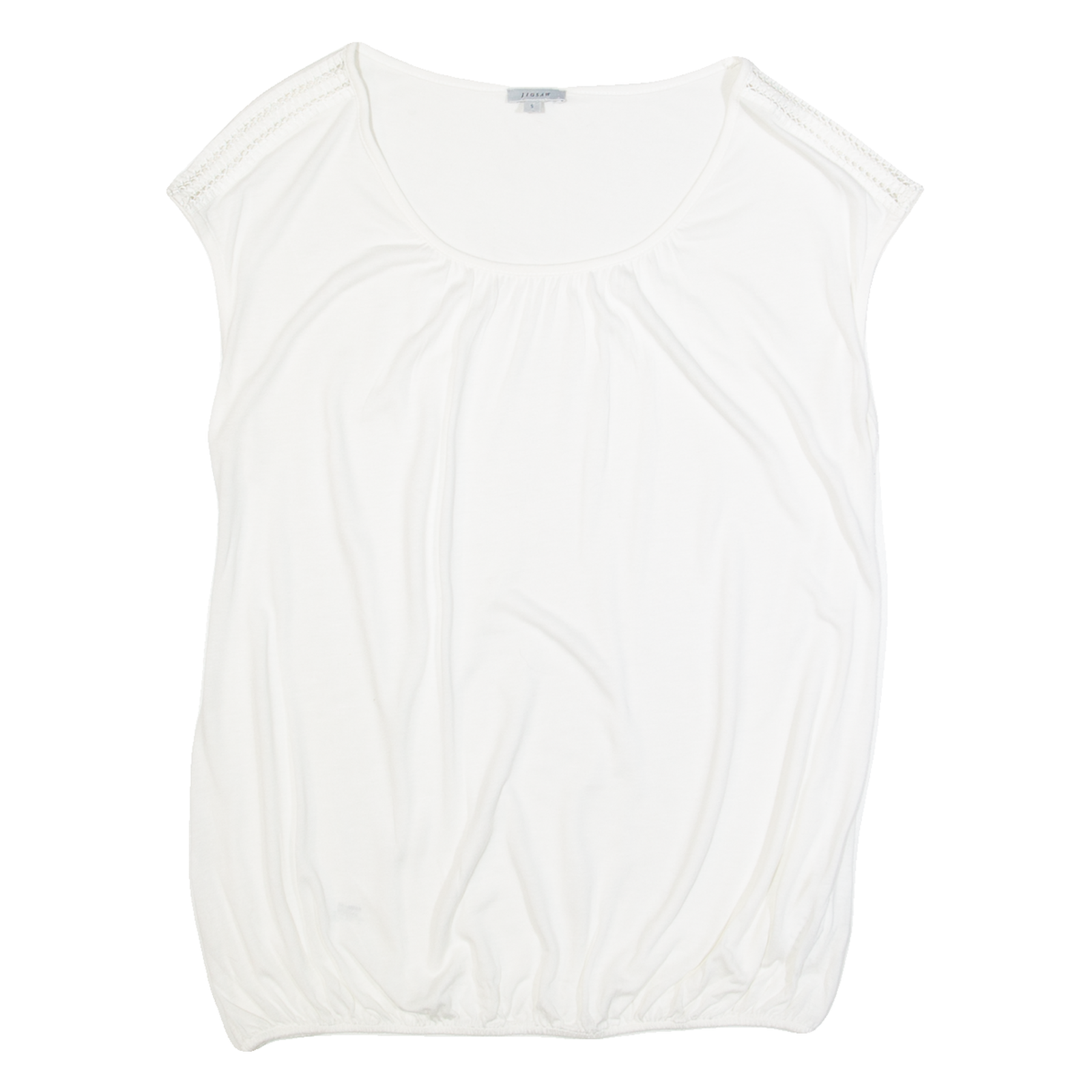 JIGSAW Womens Top White Sleeveless S Refurbished - N/A refurbished available on Cerqular