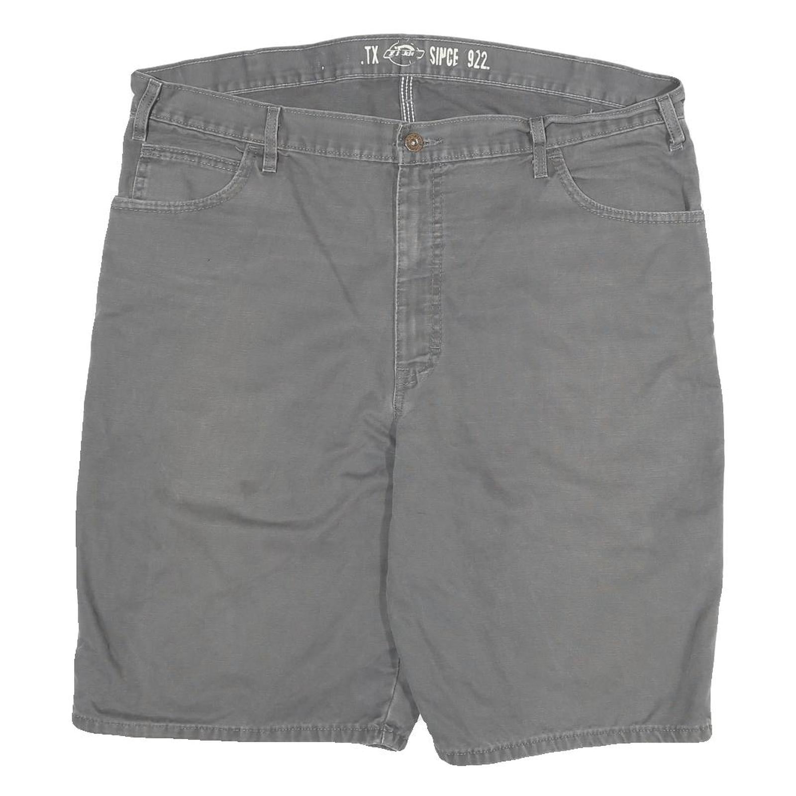 DICKIES Mens Shorts Grey Casual Cotton Blend 3XL W38 Workwear Cargo Pockets Refurbished - N/A refurbished available on Cerqular