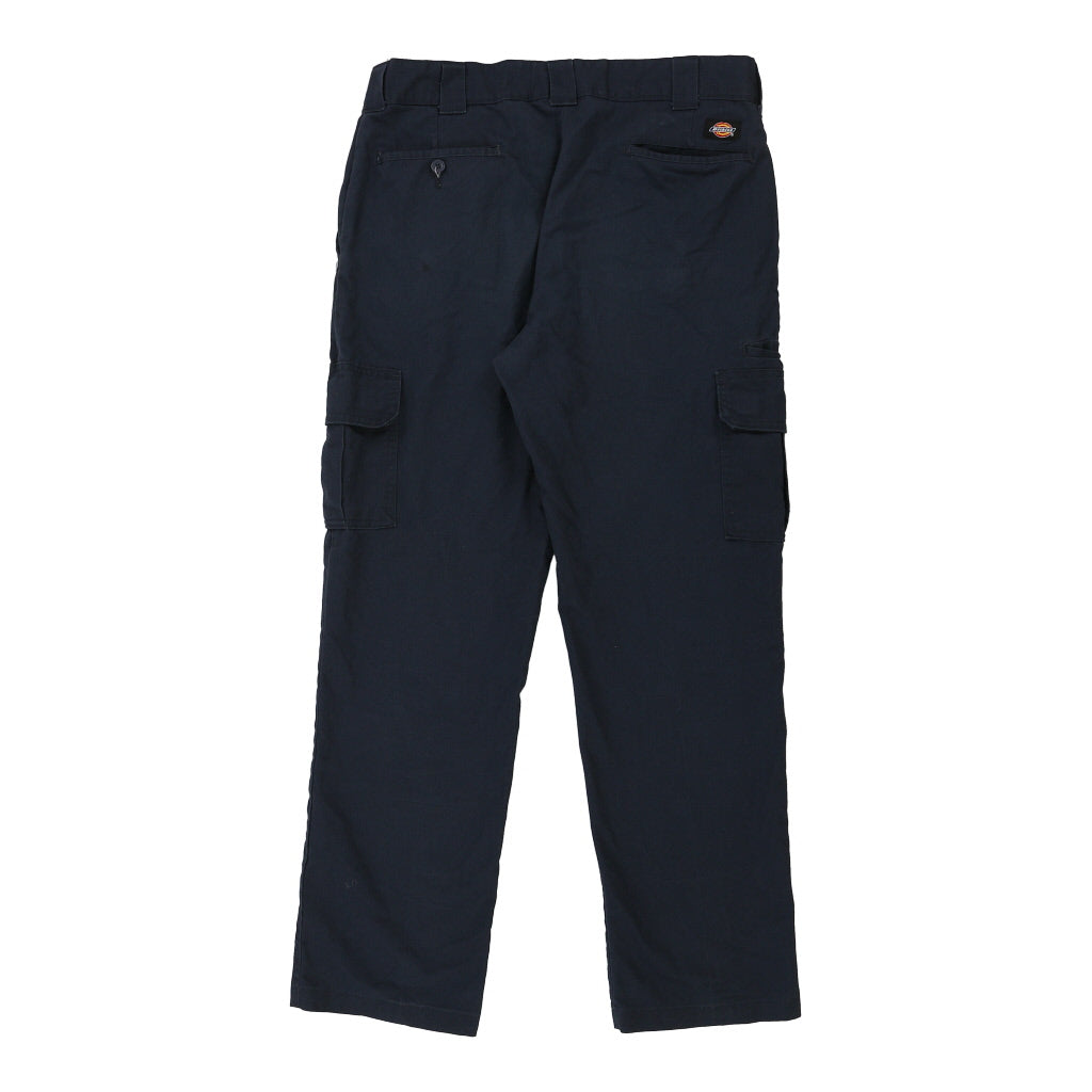 Dickies Cargo Trousers - 36W 32L Navy Cotton Blend Refurbished - Thrifted (note: this is a term often used to describe second- refurbished available on Cerqular