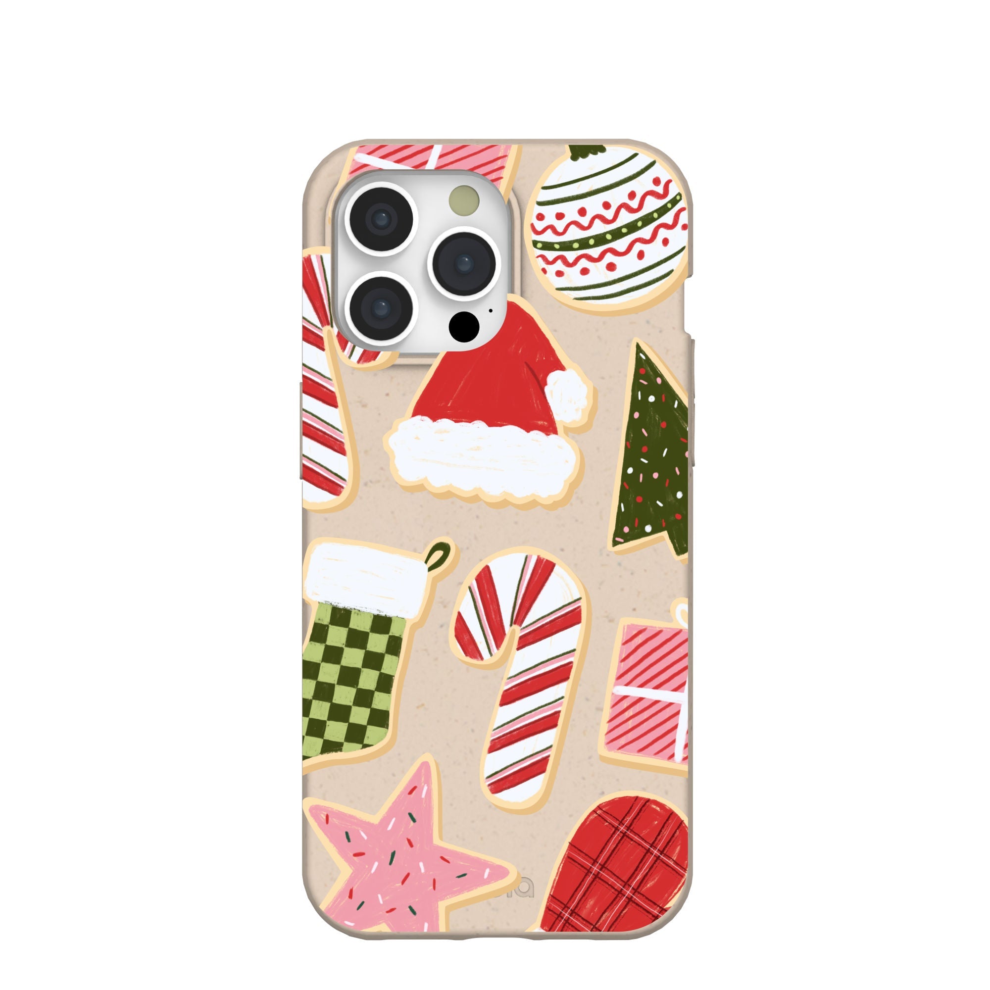 Seashell Festive Cookies iPhone 15 Pro Max Case Refurbished - Pela Case refurbished available on Cerqular