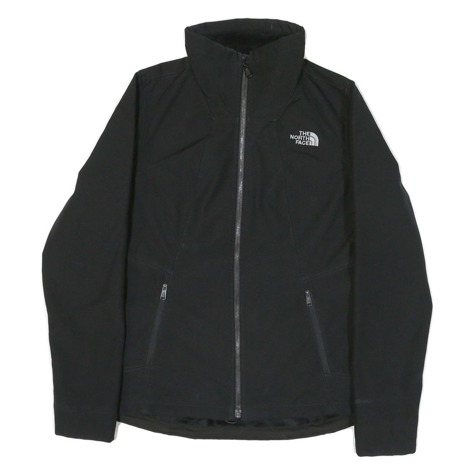 THE NORTH FACE Womens Black Softshell Jacket S Polyester Blend Zip Outdoor Refurbished - N/A refurbished available on Cerqular