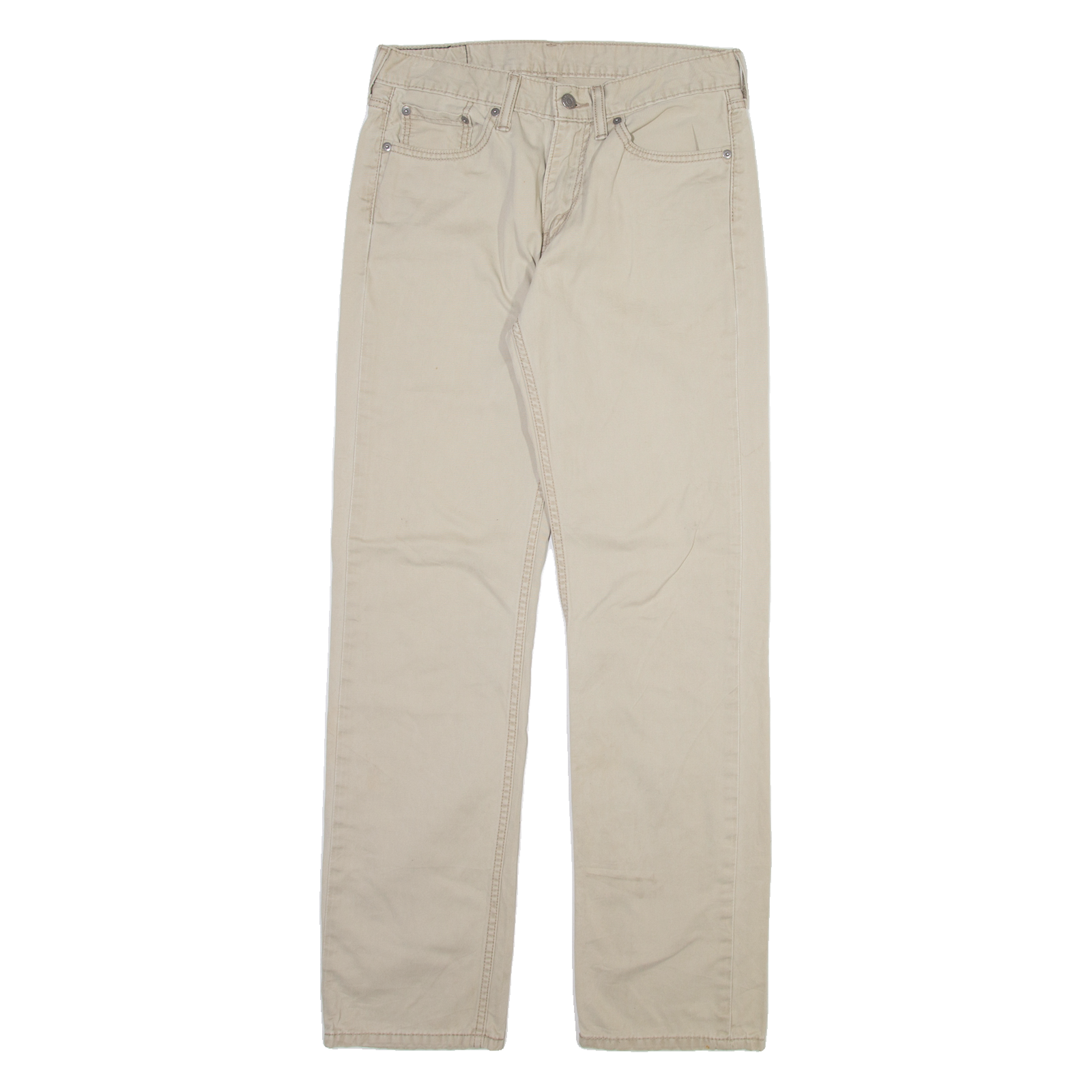 LEVI'S 514 Mens Trousers Beige Slim Straight W30 L32 Refurbished - N/A refurbished available on Cerqular