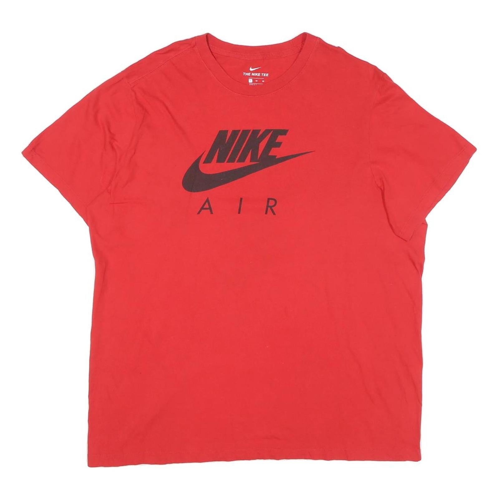 NIKE Mens Red Black Nike Air Graphic T-Shirt XL Short Sleeve Crew Neck Refurbished - N/A refurbished available on Cerqular